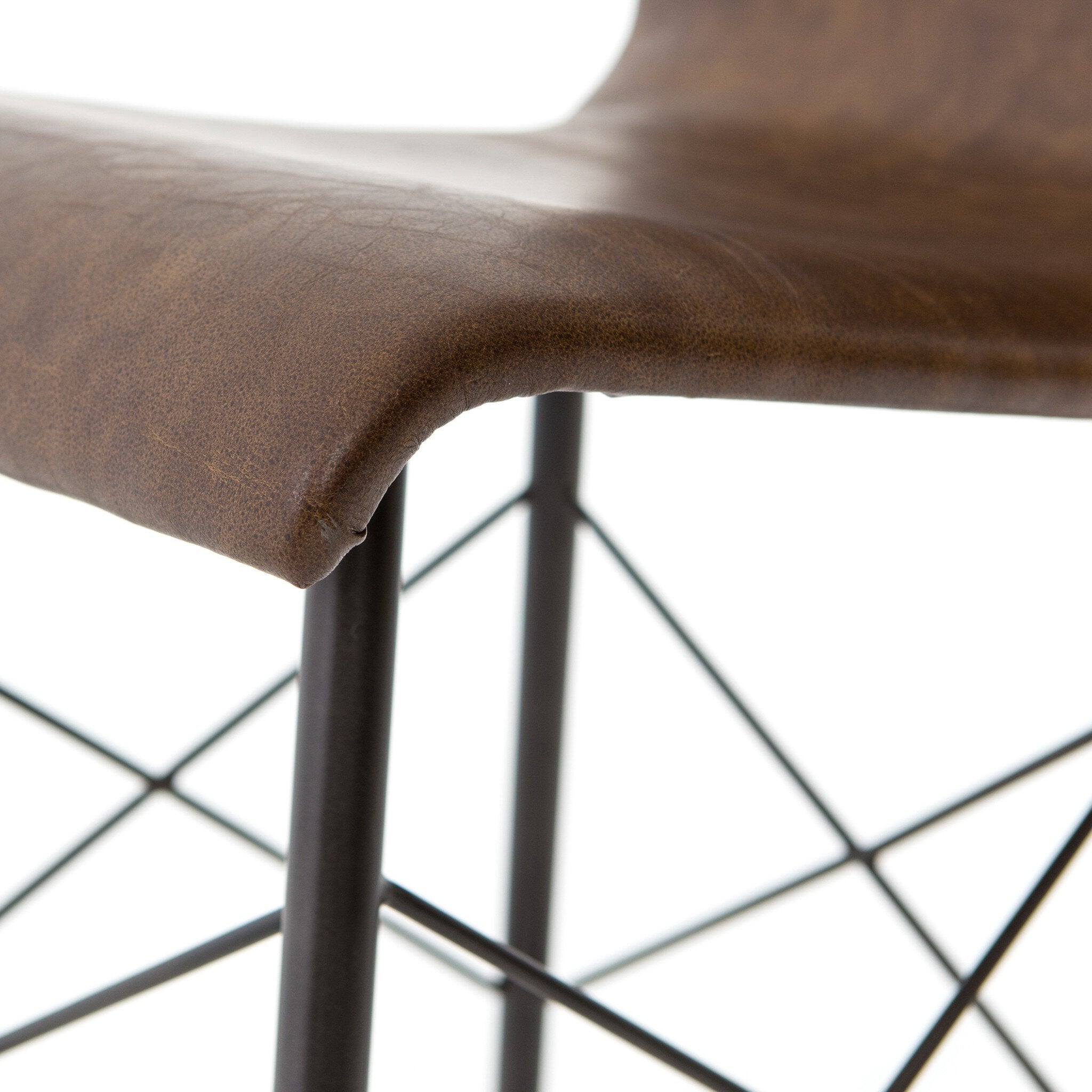 Diaw Dining Chair - Distressed Brown