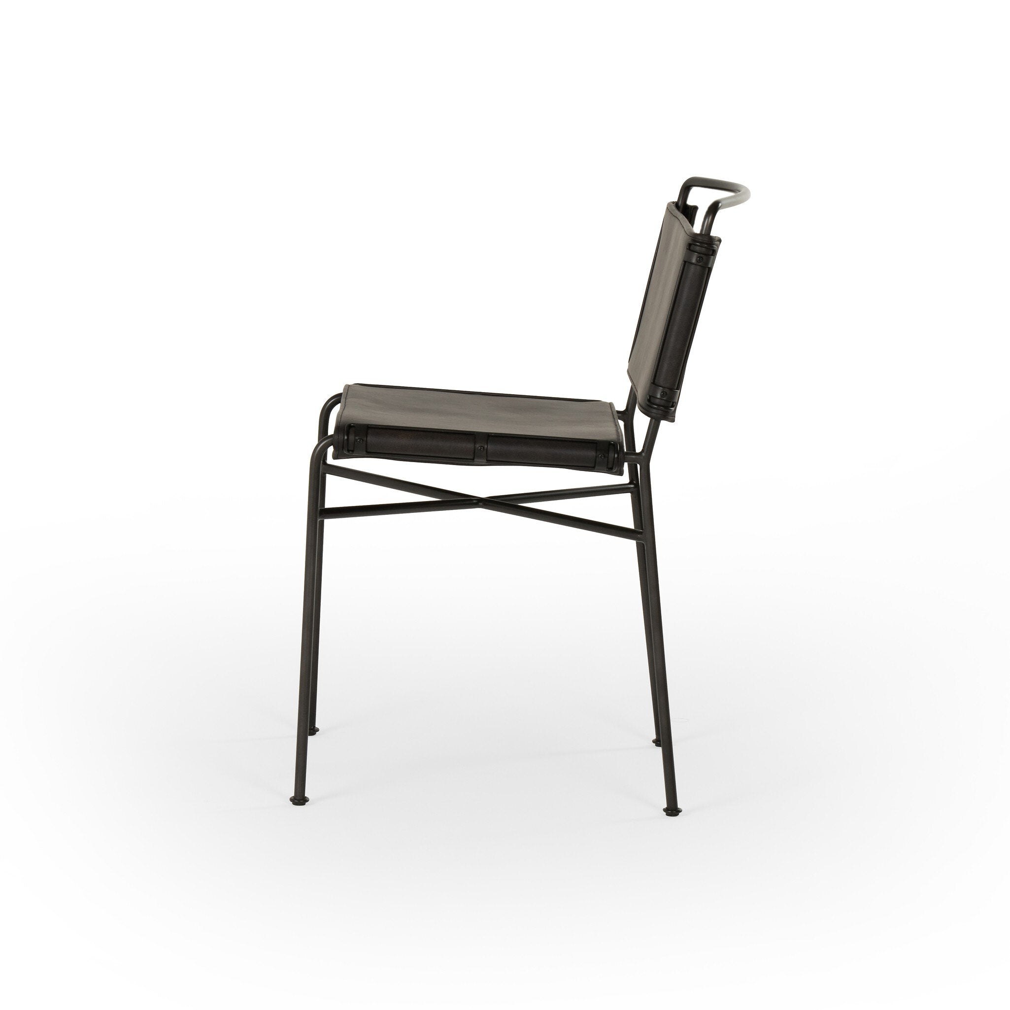 Wharton Dining Chair - Distressed Black