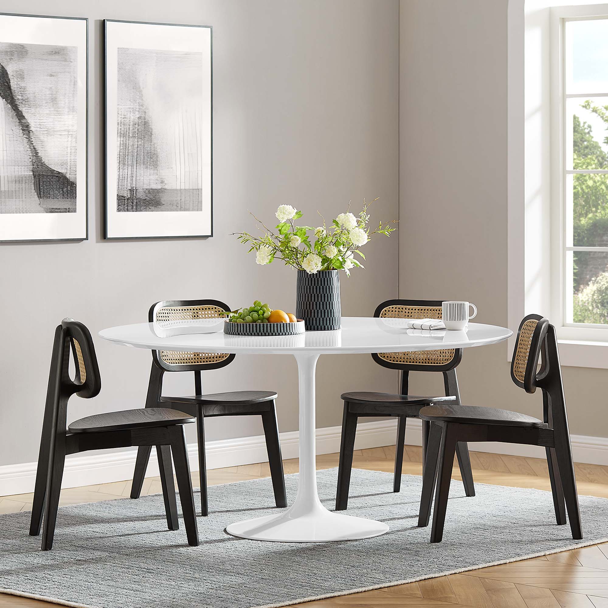 Lippa Round Wood Dining Table