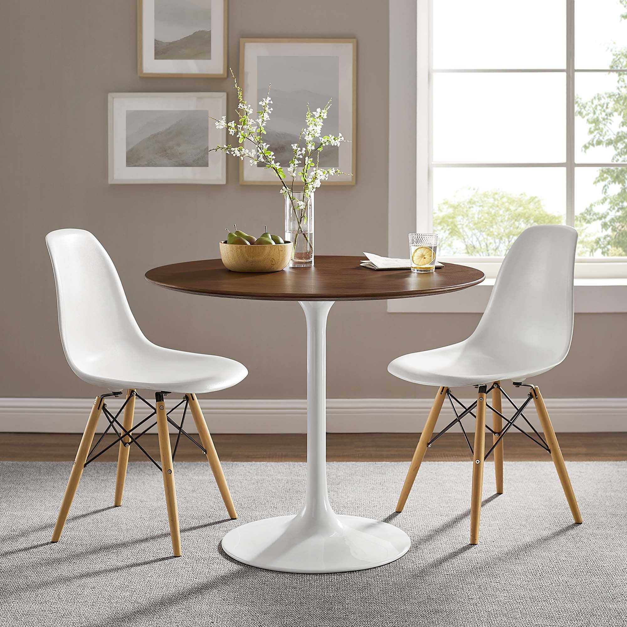 Lippa Round Wood Dining Table