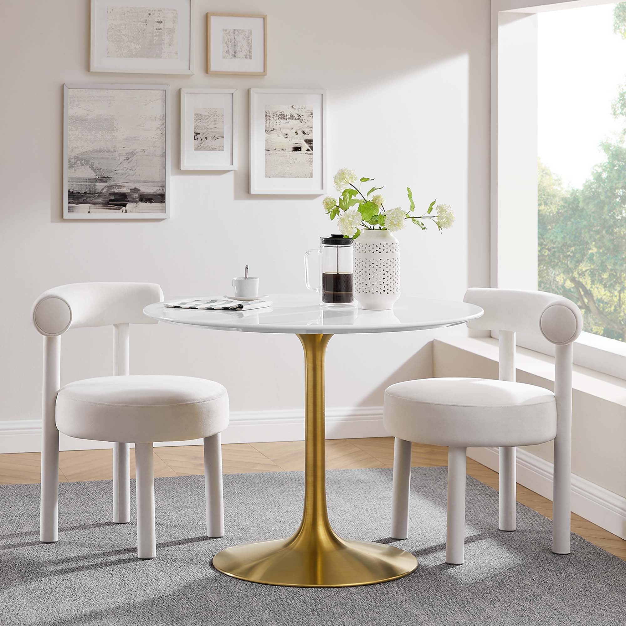 Lippa Round Wood Dining Table