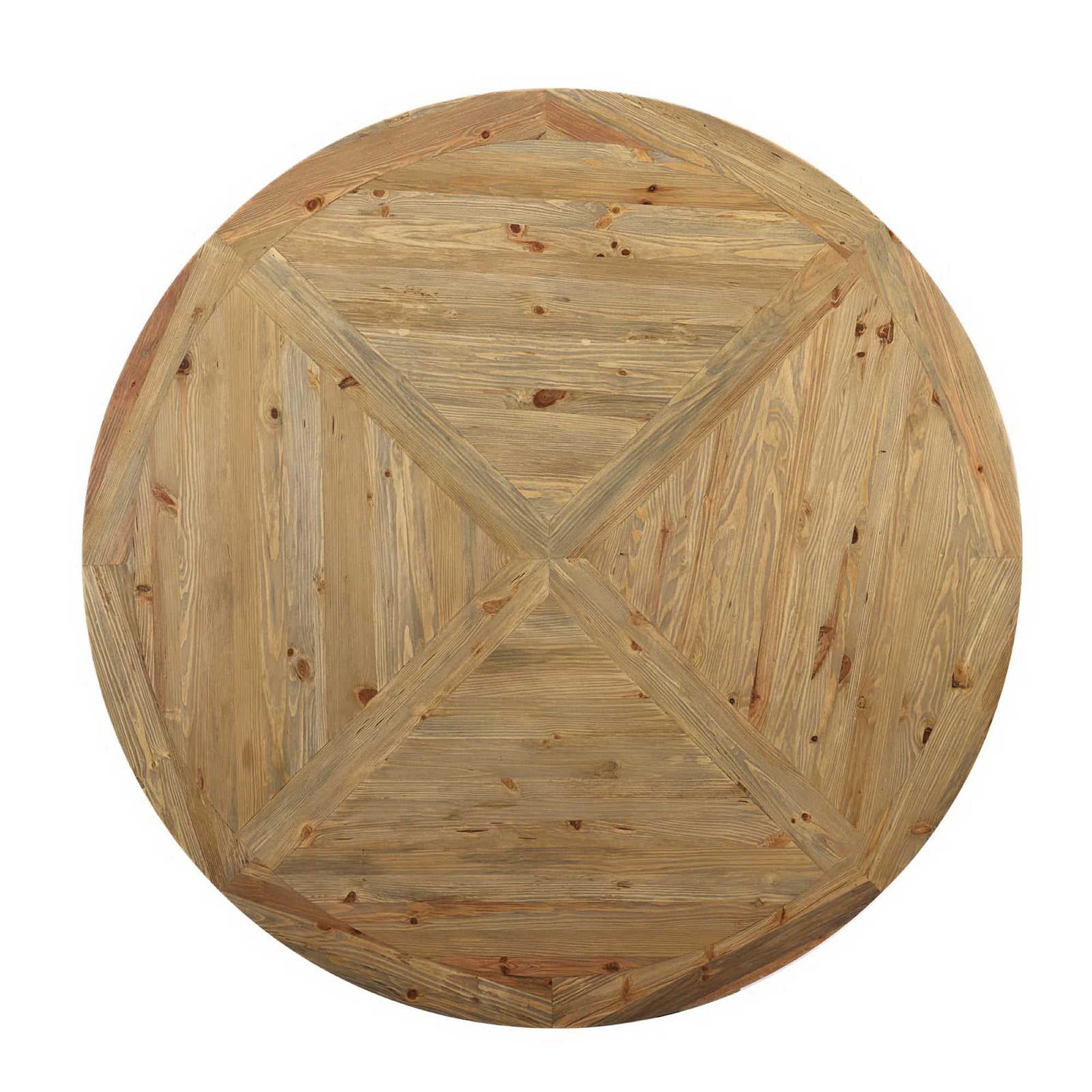 Stitch Round Pine Wood Dining Table