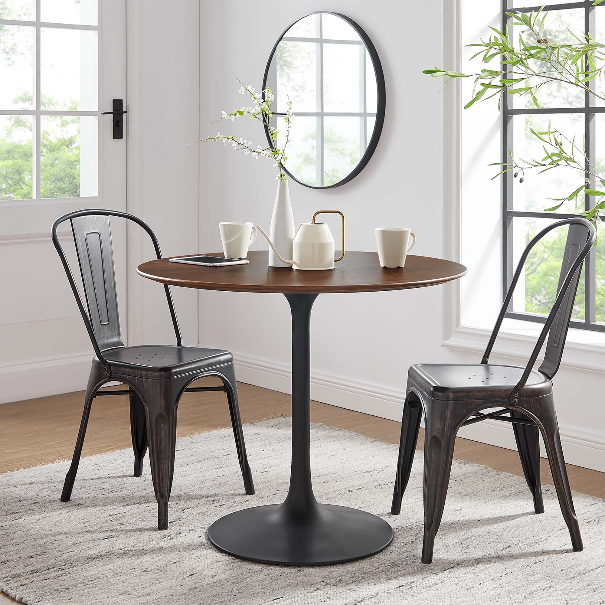 Lippa Round Wood Dining Table