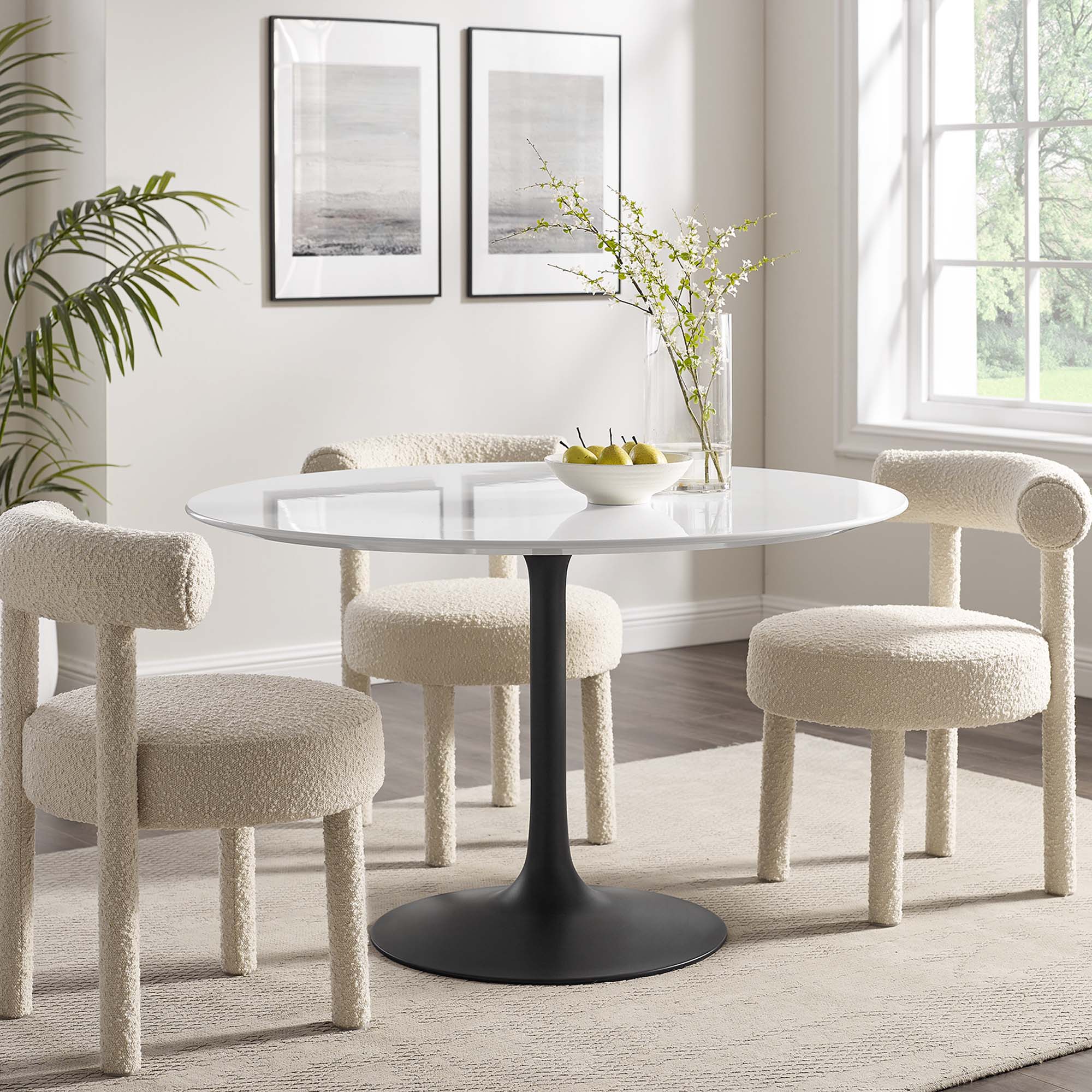 Lippa Round Wood Dining Table