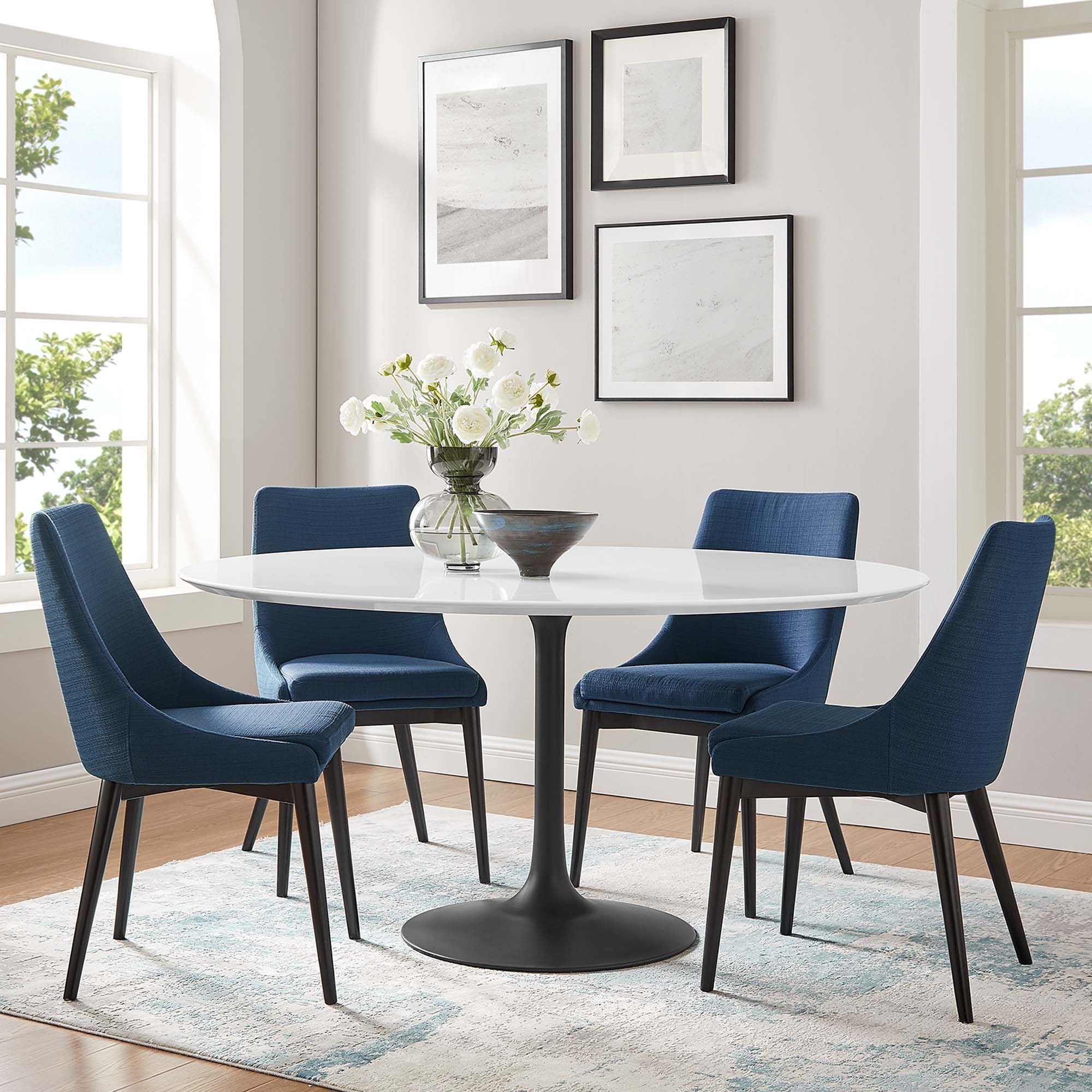 Lippa Round Wood Dining Table