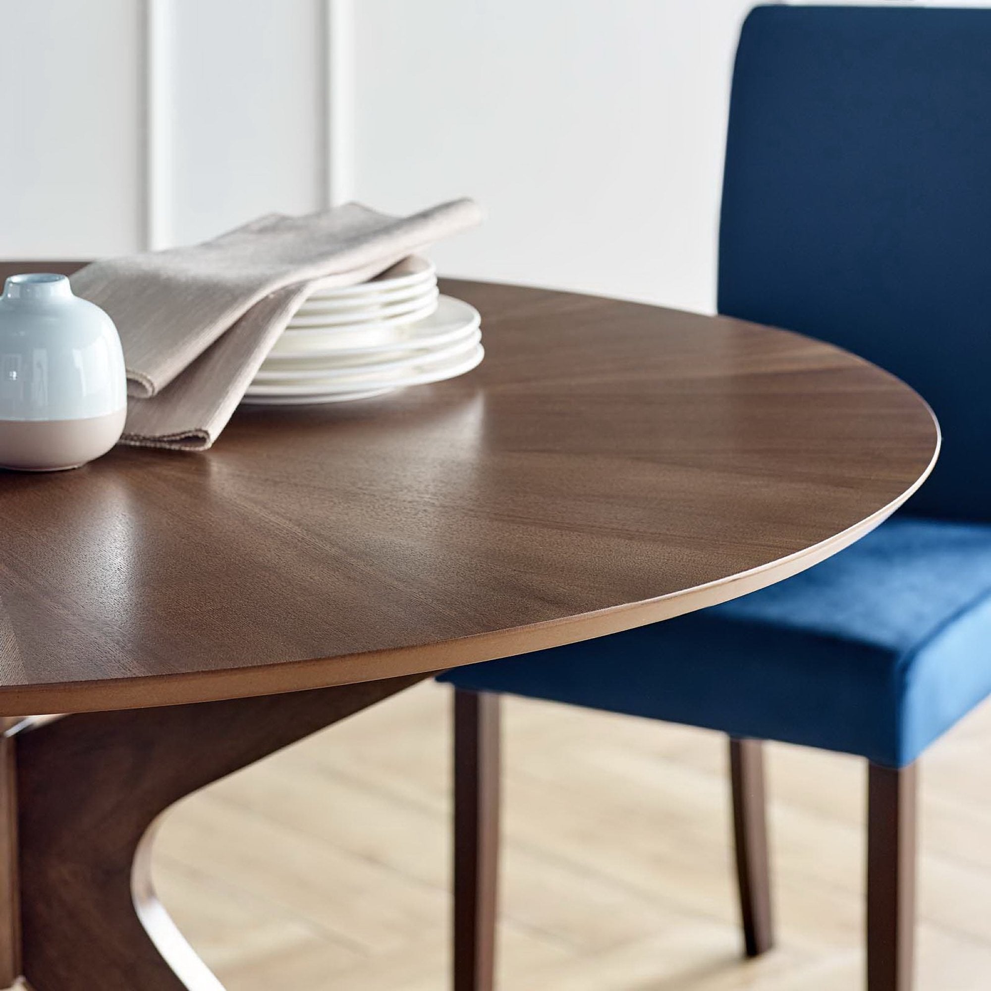 Crossroads Round Wood Dining Table