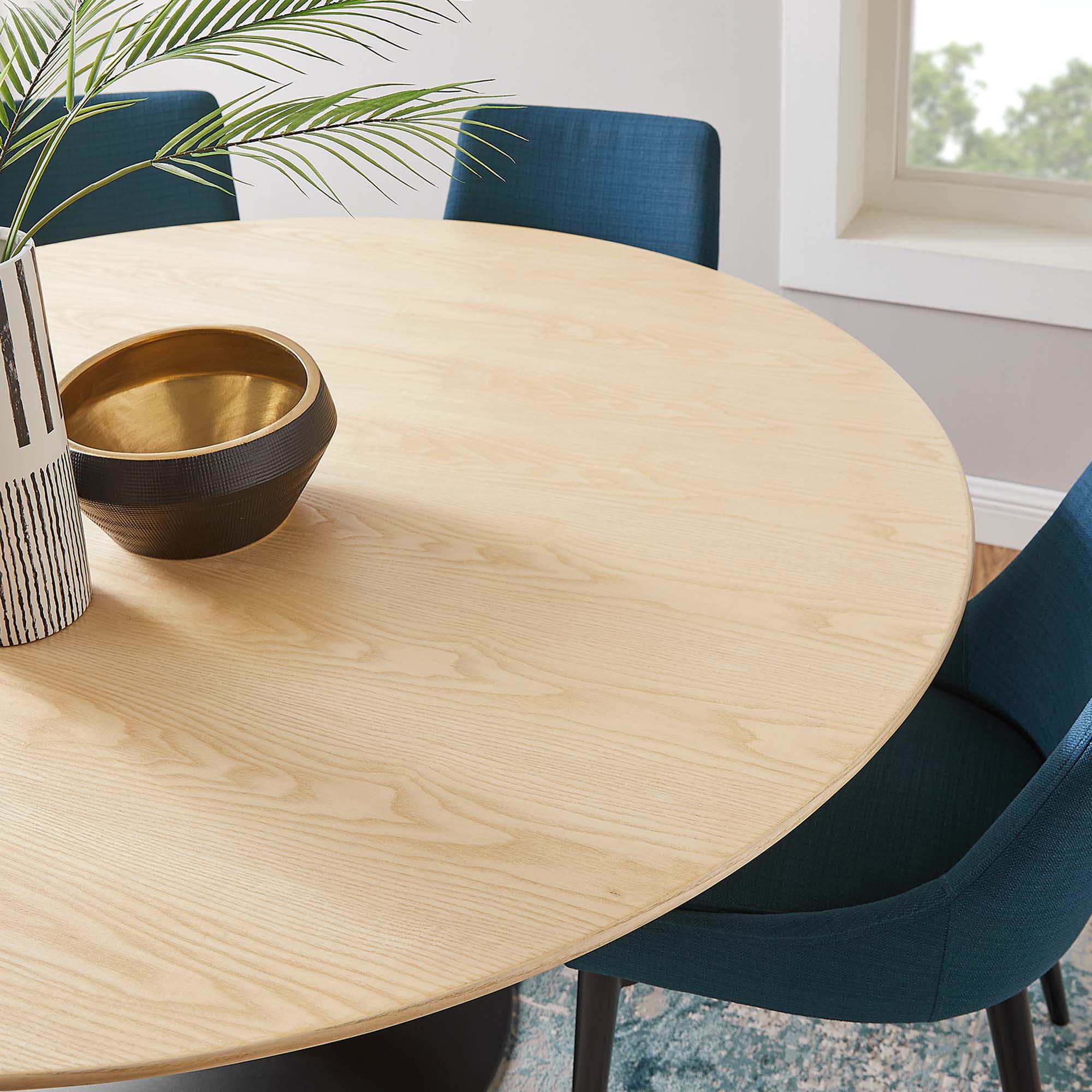 Lippa Round Wood Dining Table
