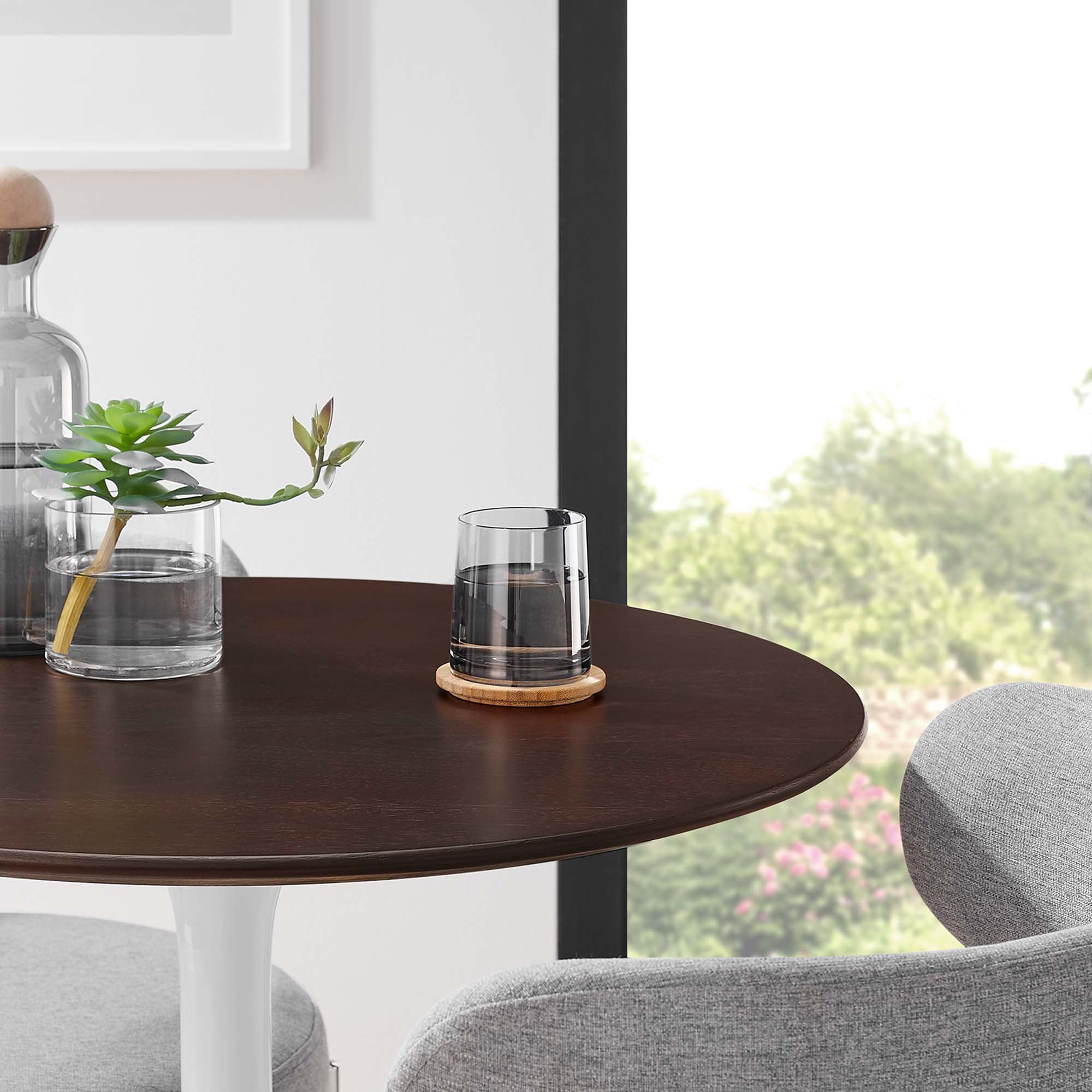 Lippa Round Wood Dining Table