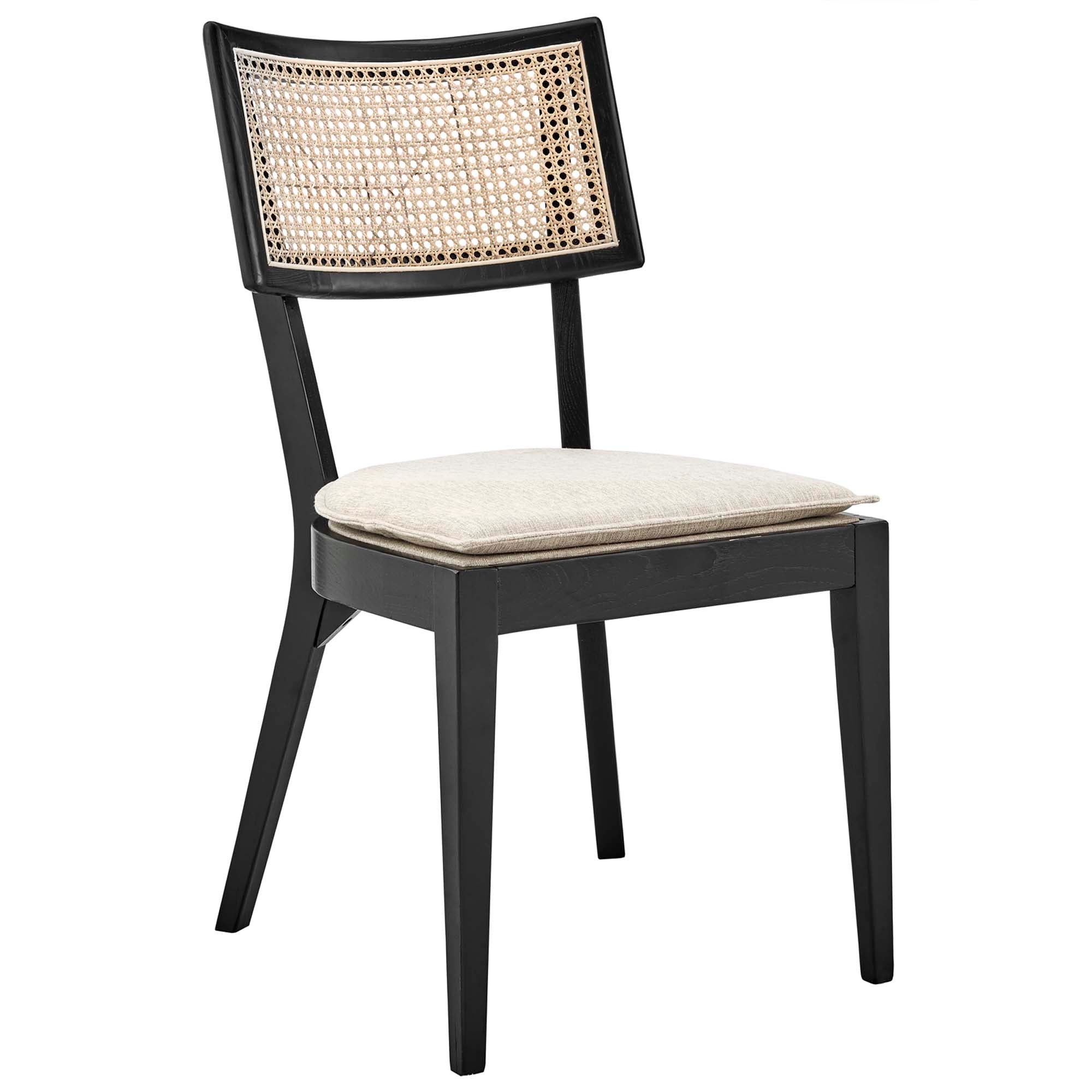 Caledonia Fabric Upholstered Wood Dining Chair