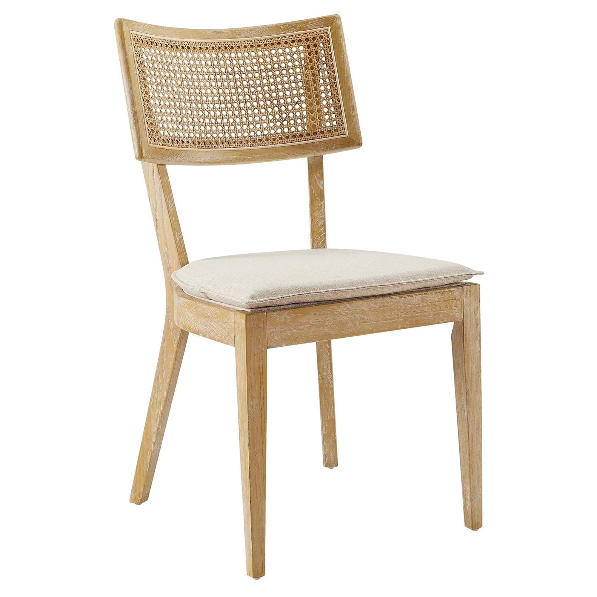 Caledonia Fabric Upholstered Wood Dining Chair