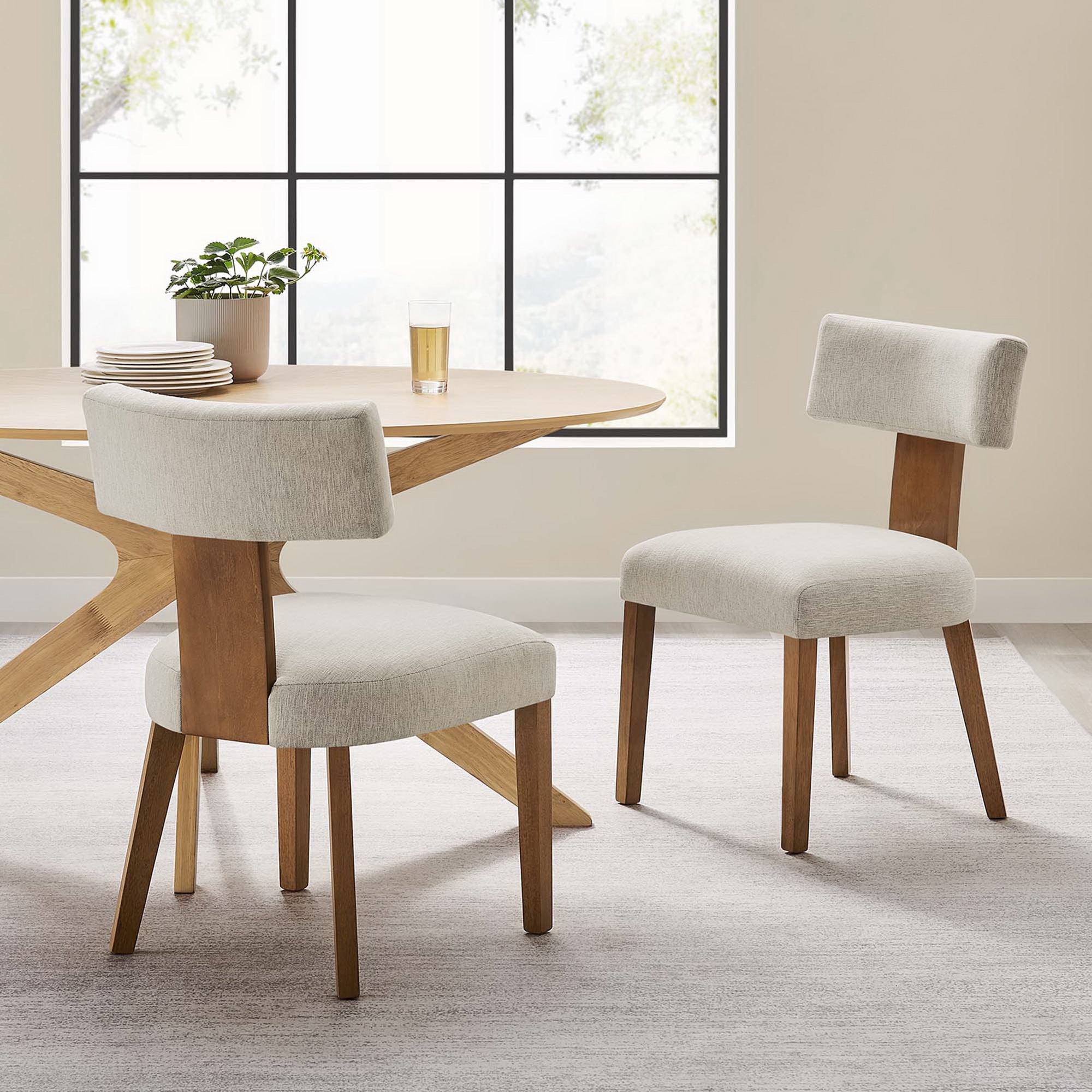 Nalani Fabric Upholstered Dining Chairs