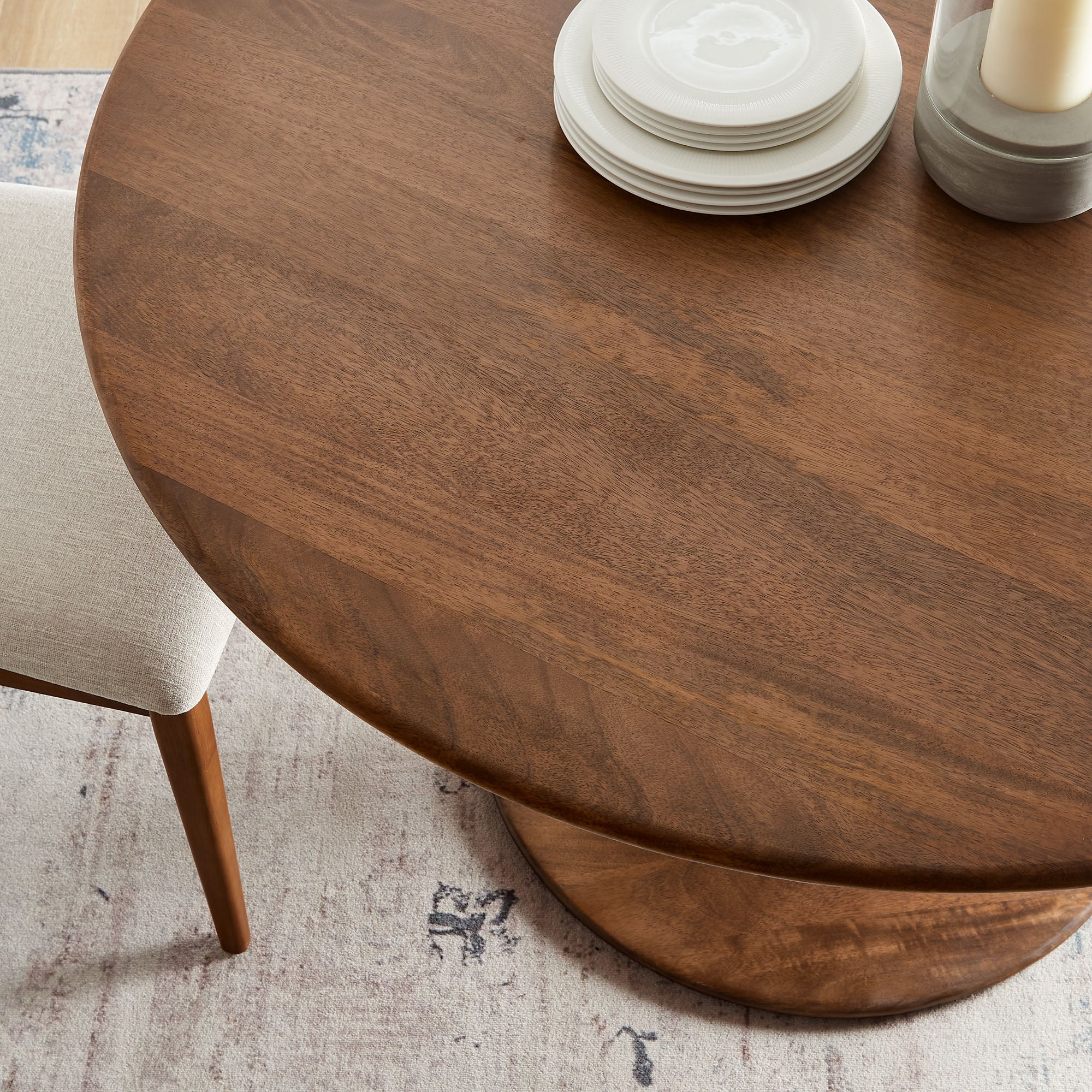 Lippa Round Solid Wood Dining Table