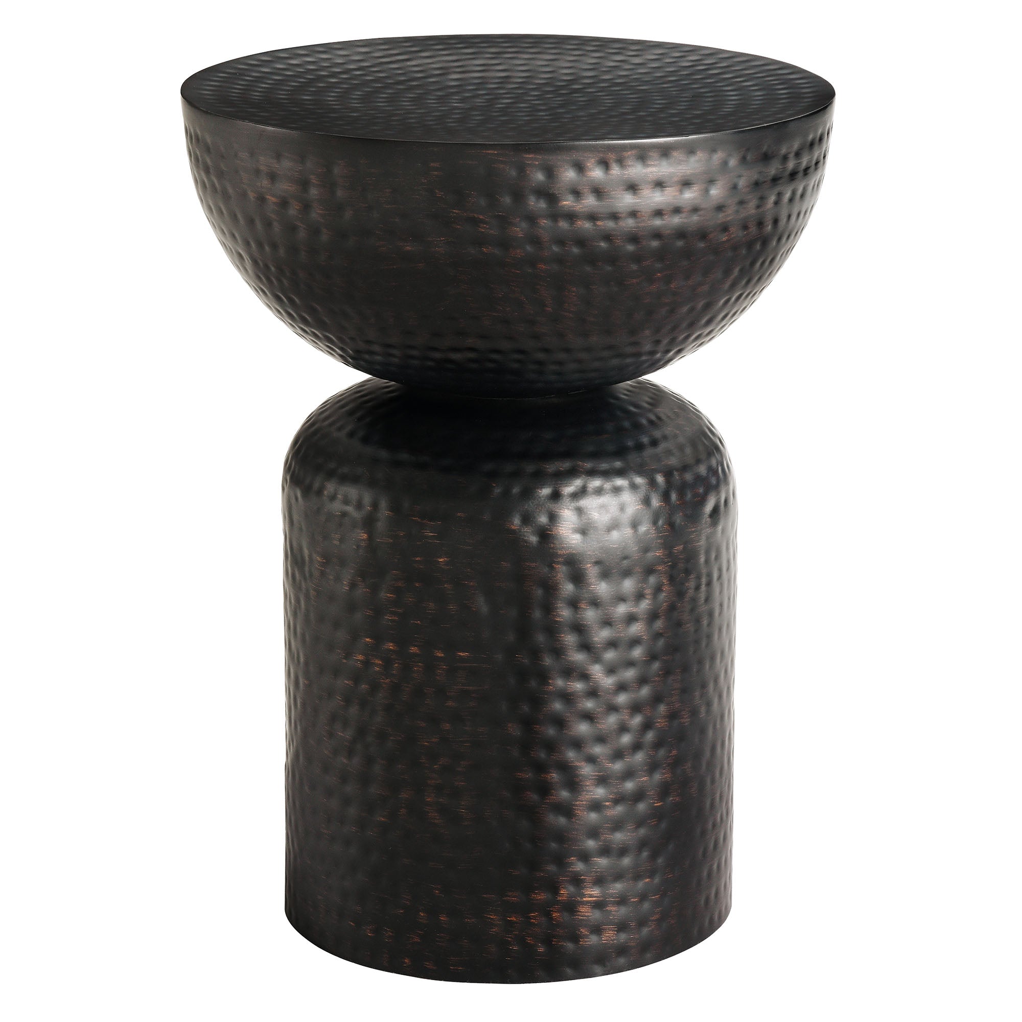 Mella Metal Hammered Side Table