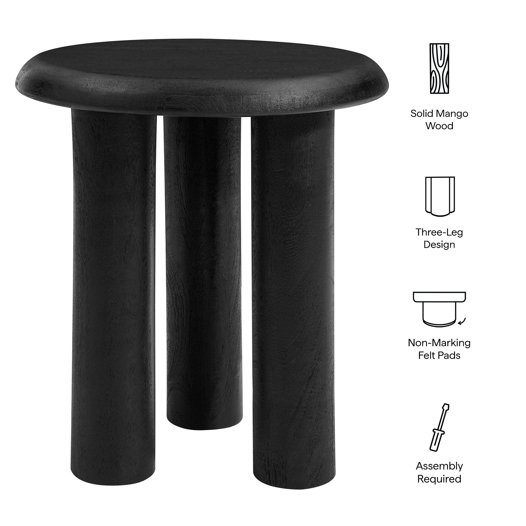 Mavina Mango Wood Side Table