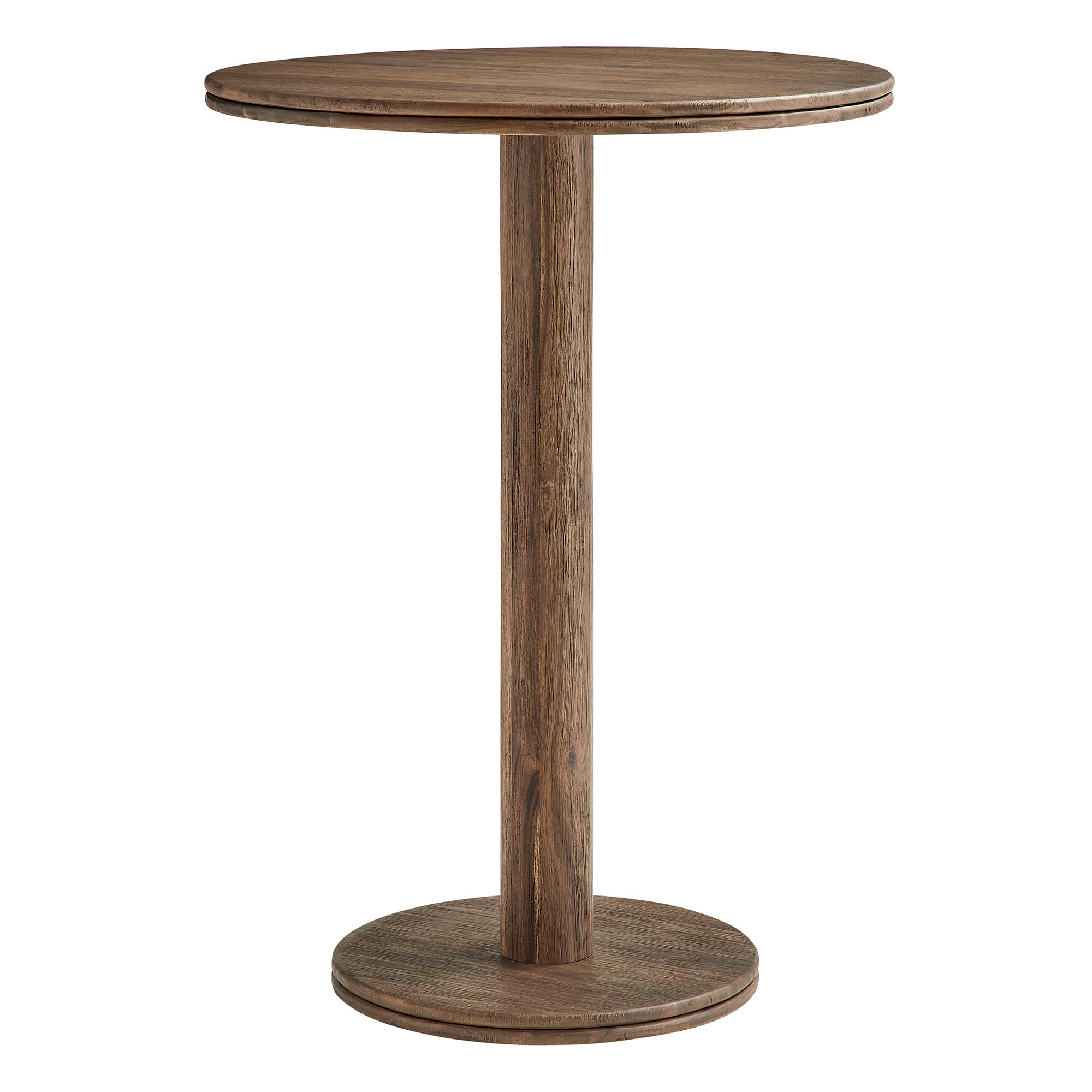 Neo 31 Inch Round Indoor - Outdoor Patio Patio Wood Bar Table