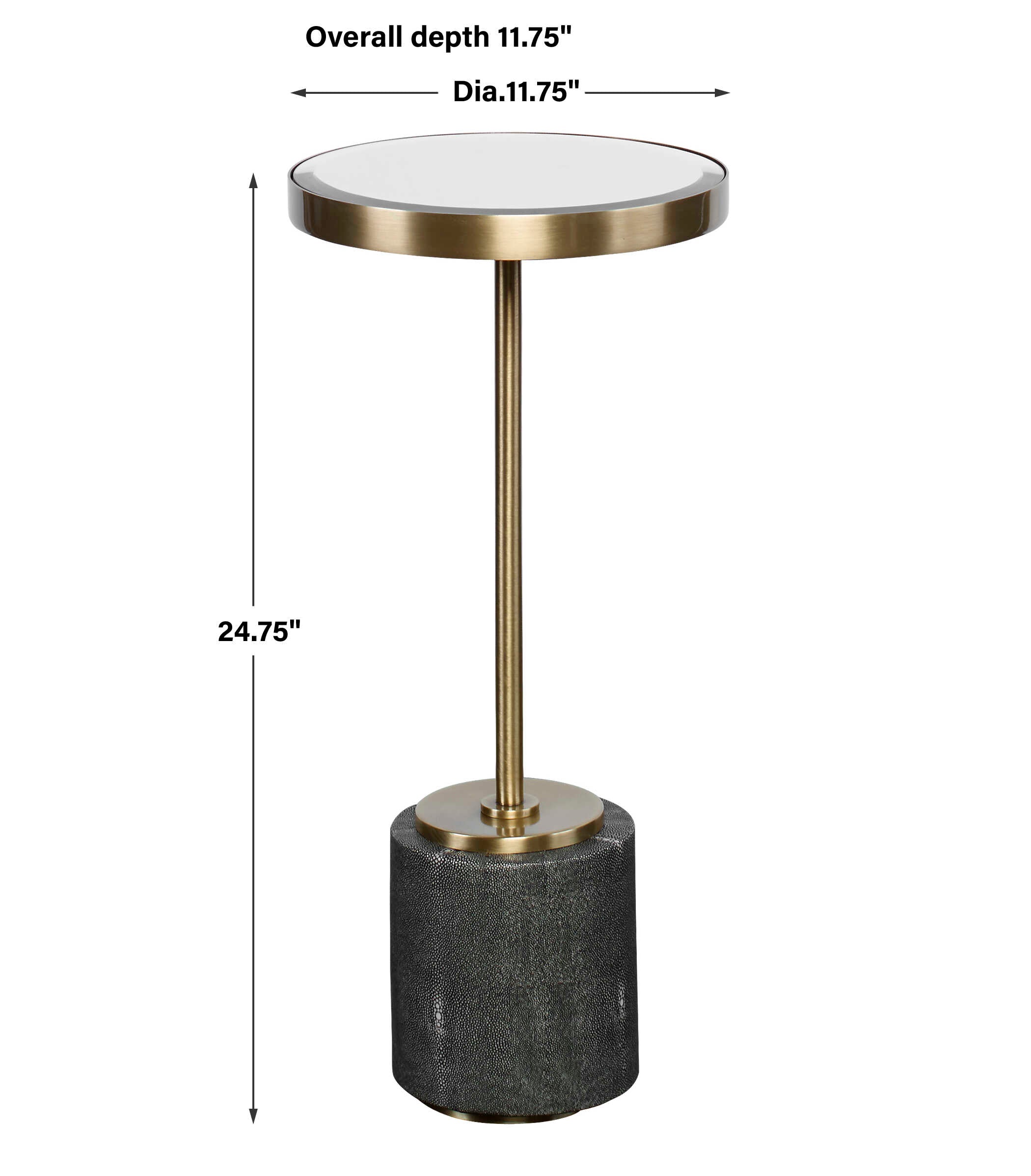 Laurier Mirrored Accent Table
