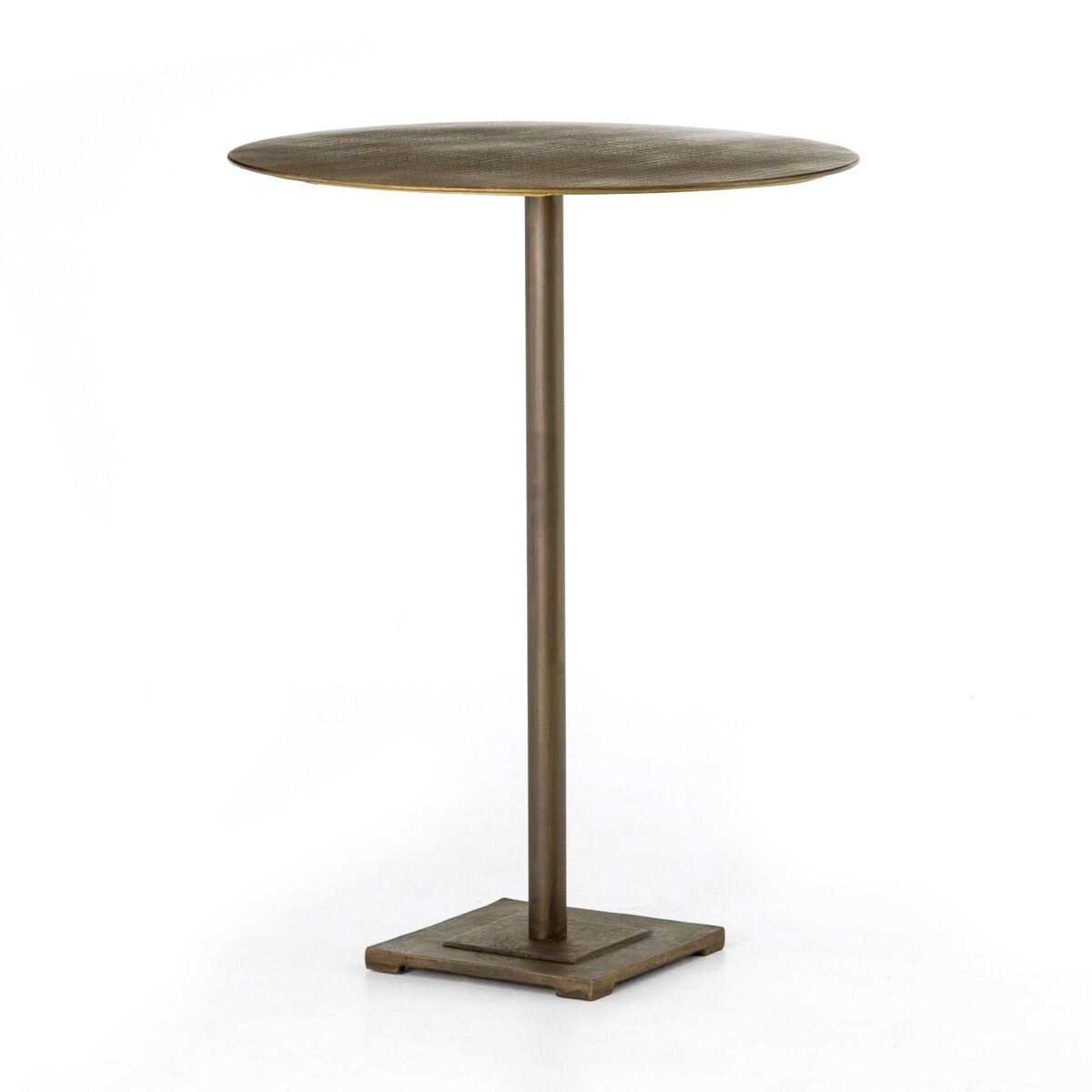 Fannin Table - Acid Etched Aged Brass