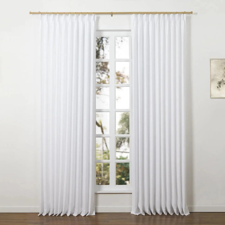 Adjustable Curtain Rod with Rings