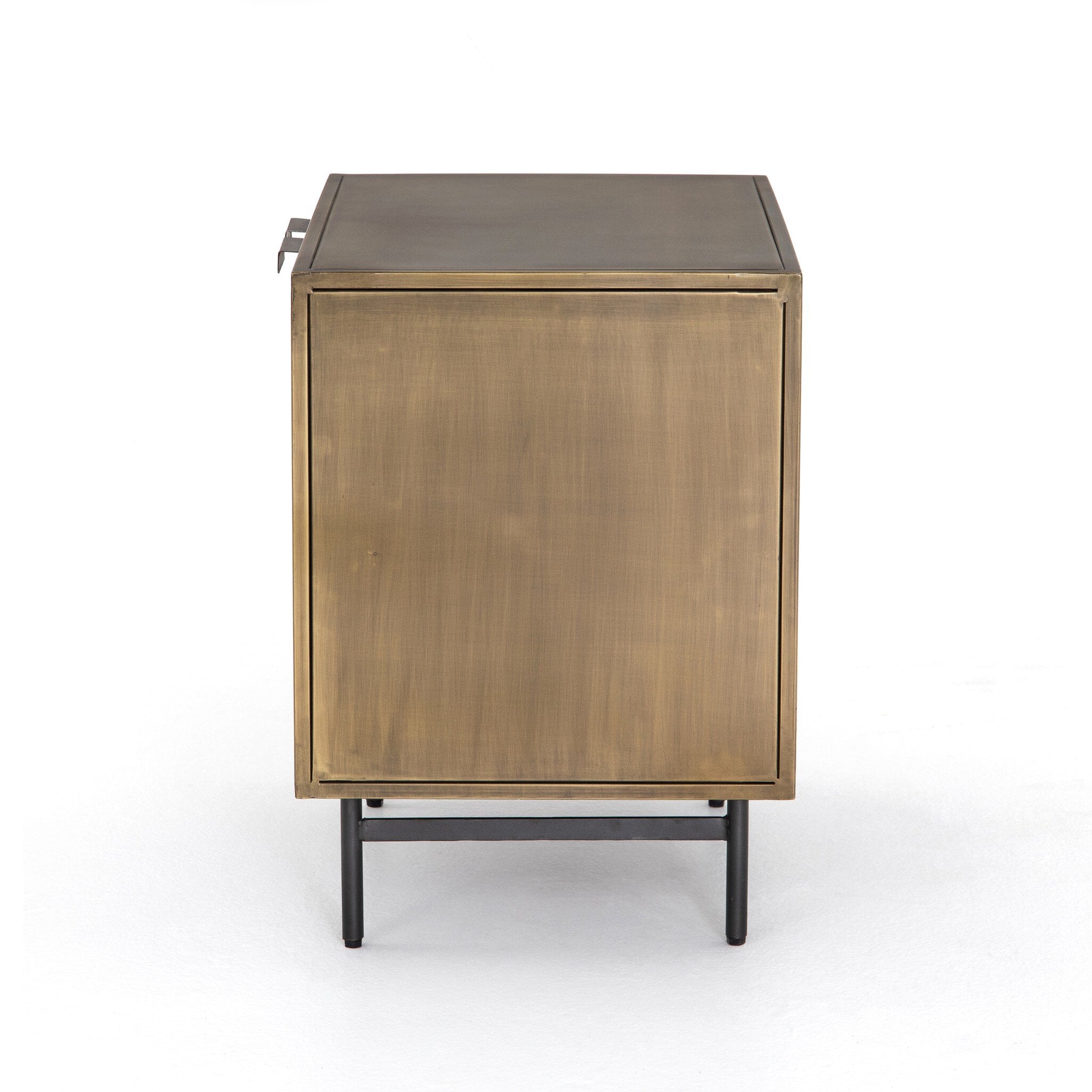 Sunburst Cabinet Nightstand - Aged Brass PC