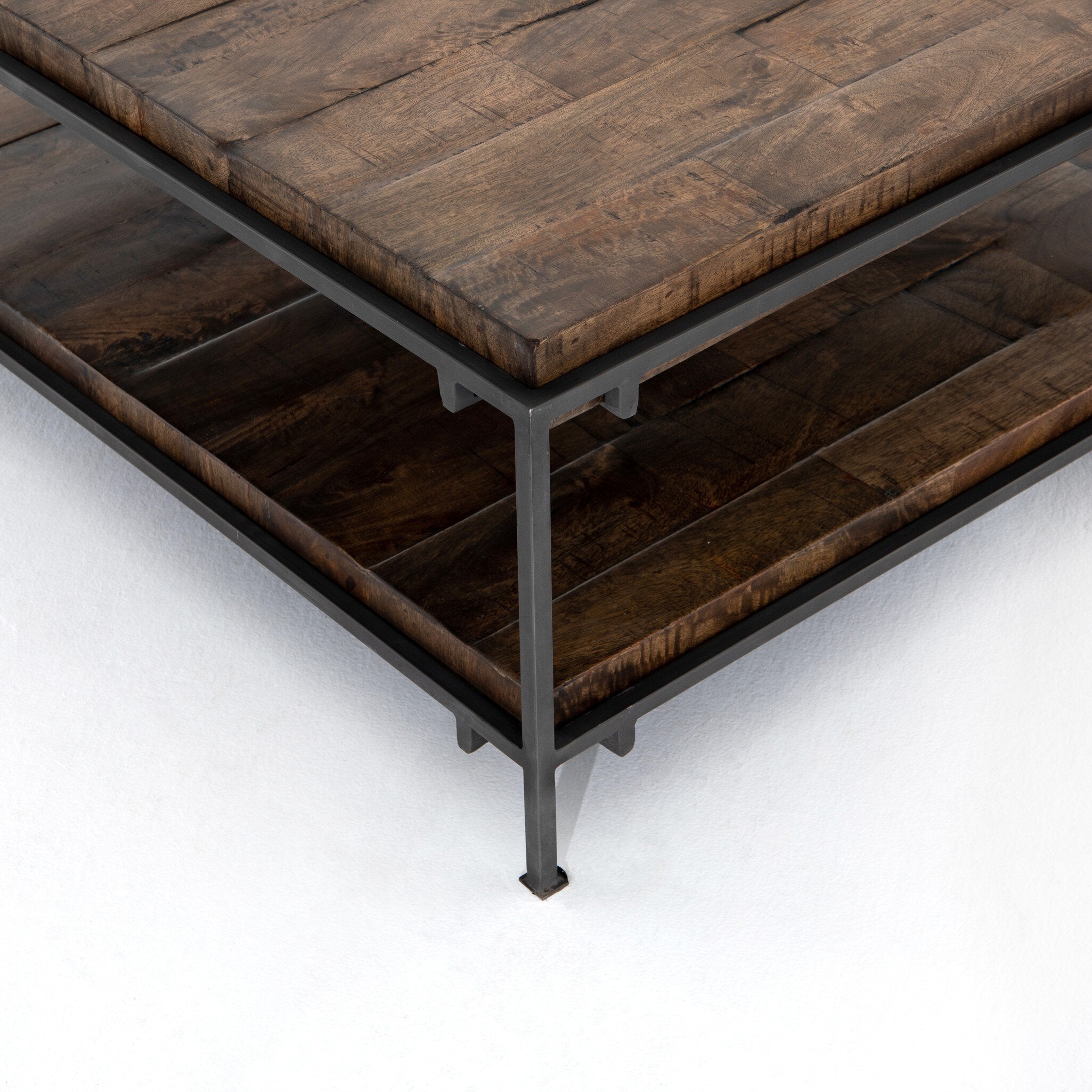 Simien Square Coffee Table - Weathered Hickory