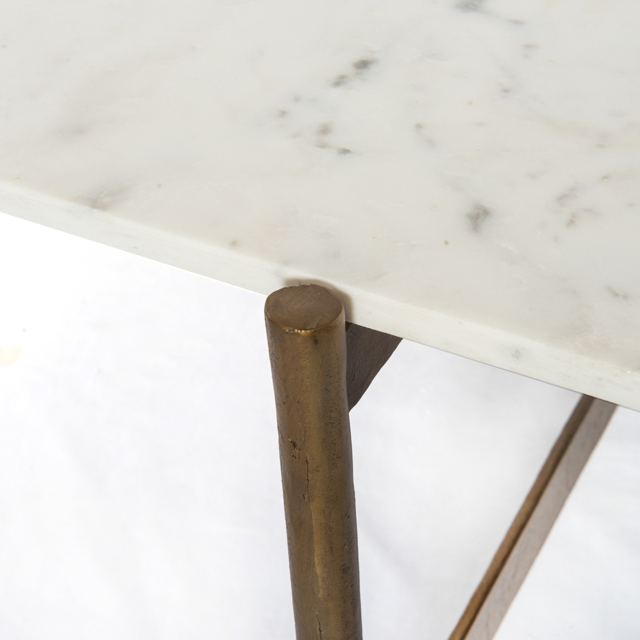 Adair Coffee Table - Polished White Marble