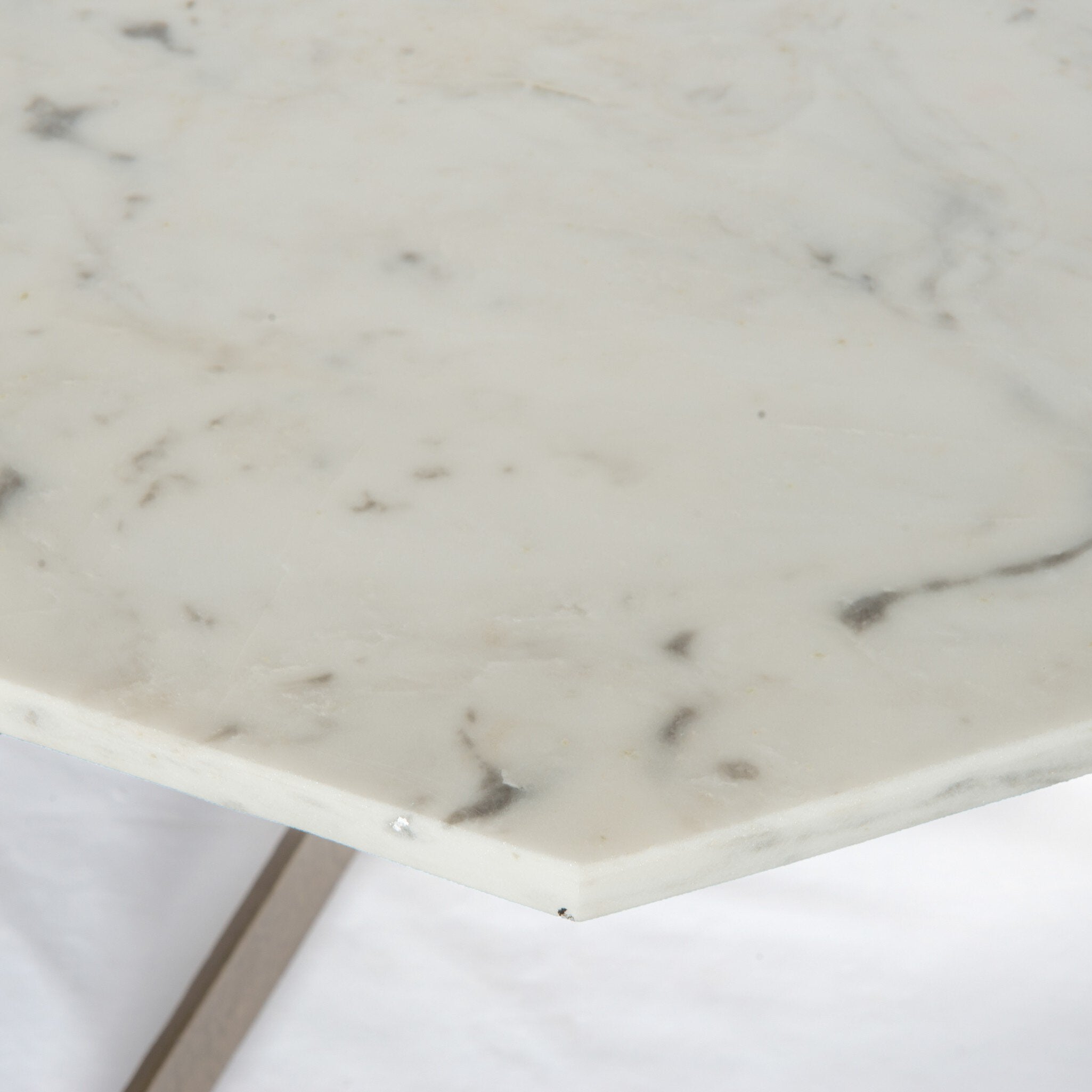 Adair Coffee Table - Polished White Marble