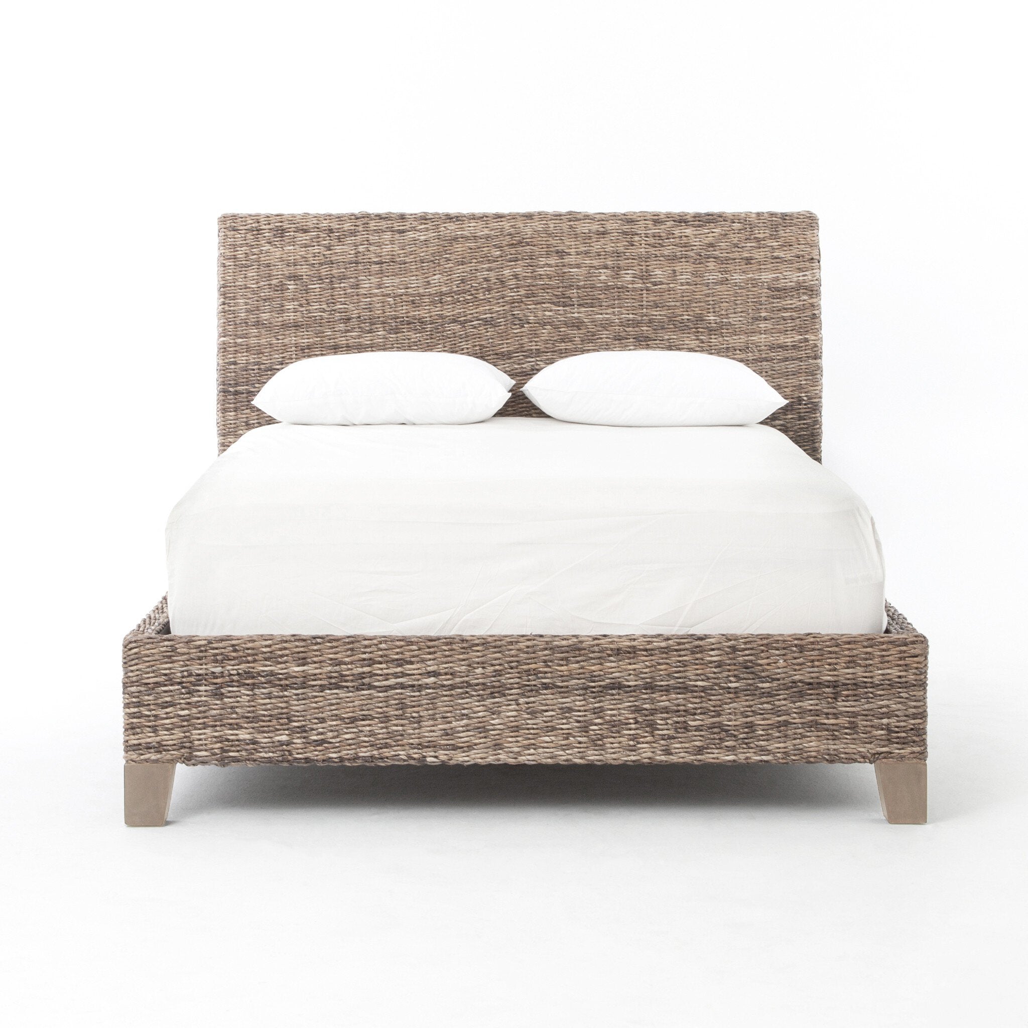 Banana Leaf Bed - Grey Wash Mango