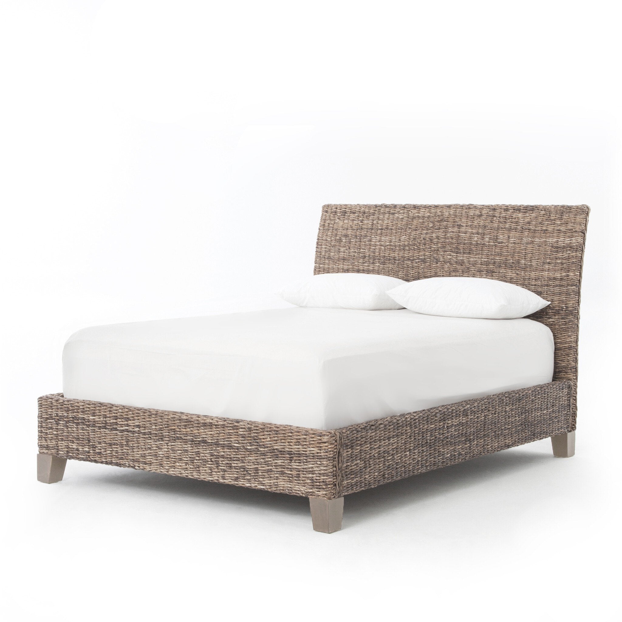 Banana Leaf Bed - Grey Wash Mango