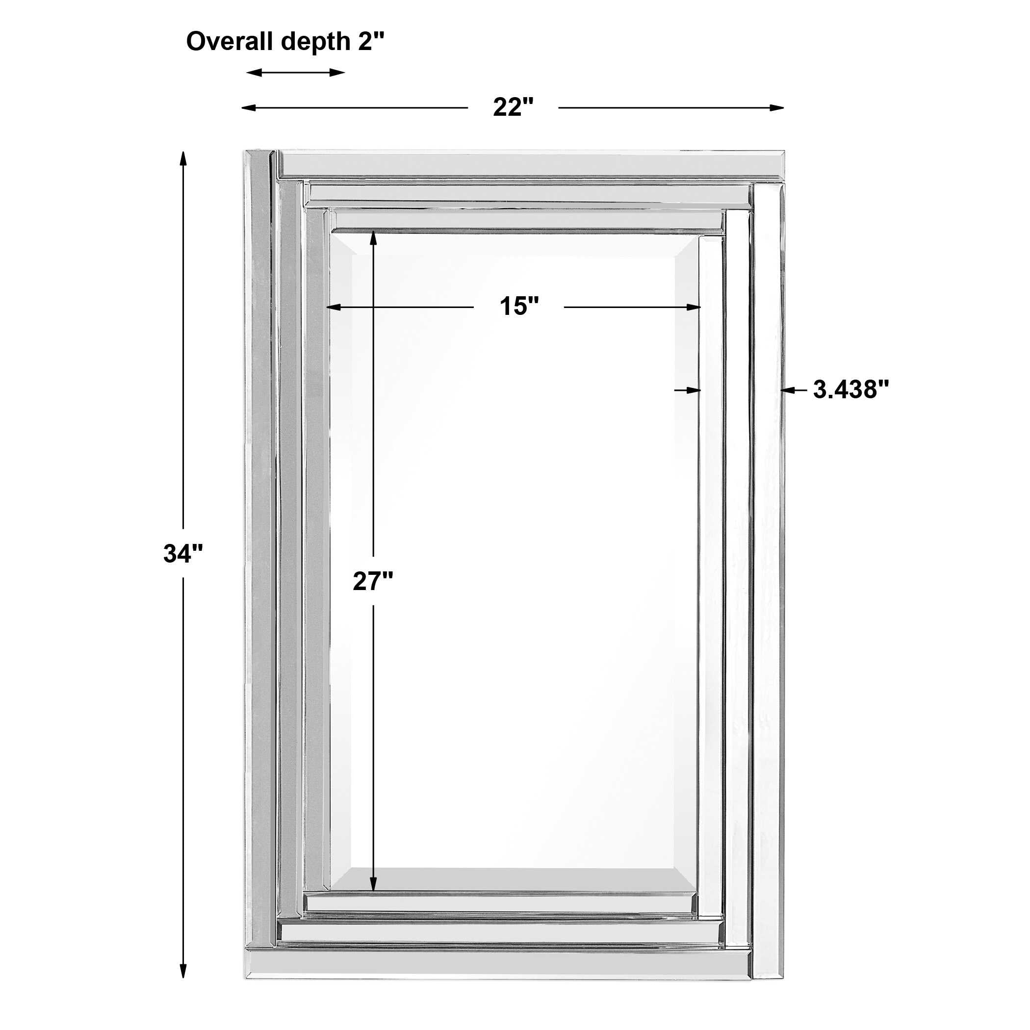 Alanna Frameless Vanity Mirror