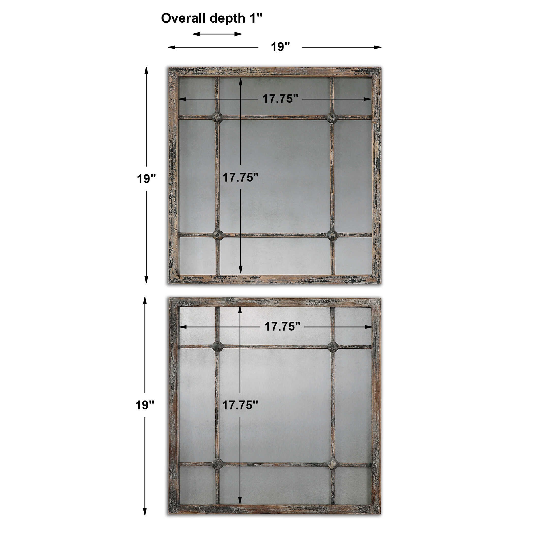 Saragano Square Mirrors Set/2