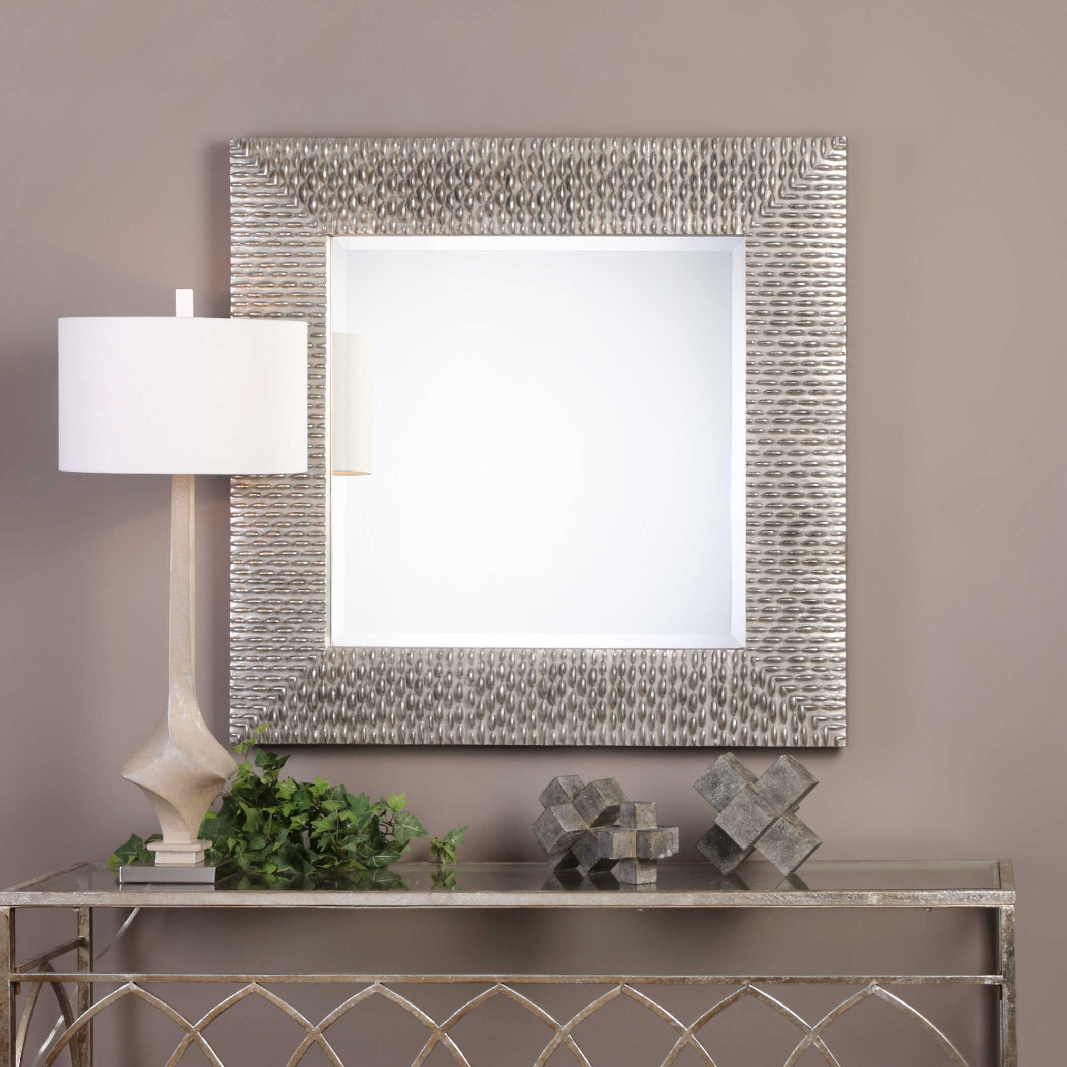 Cressida Distressed Square Mirror