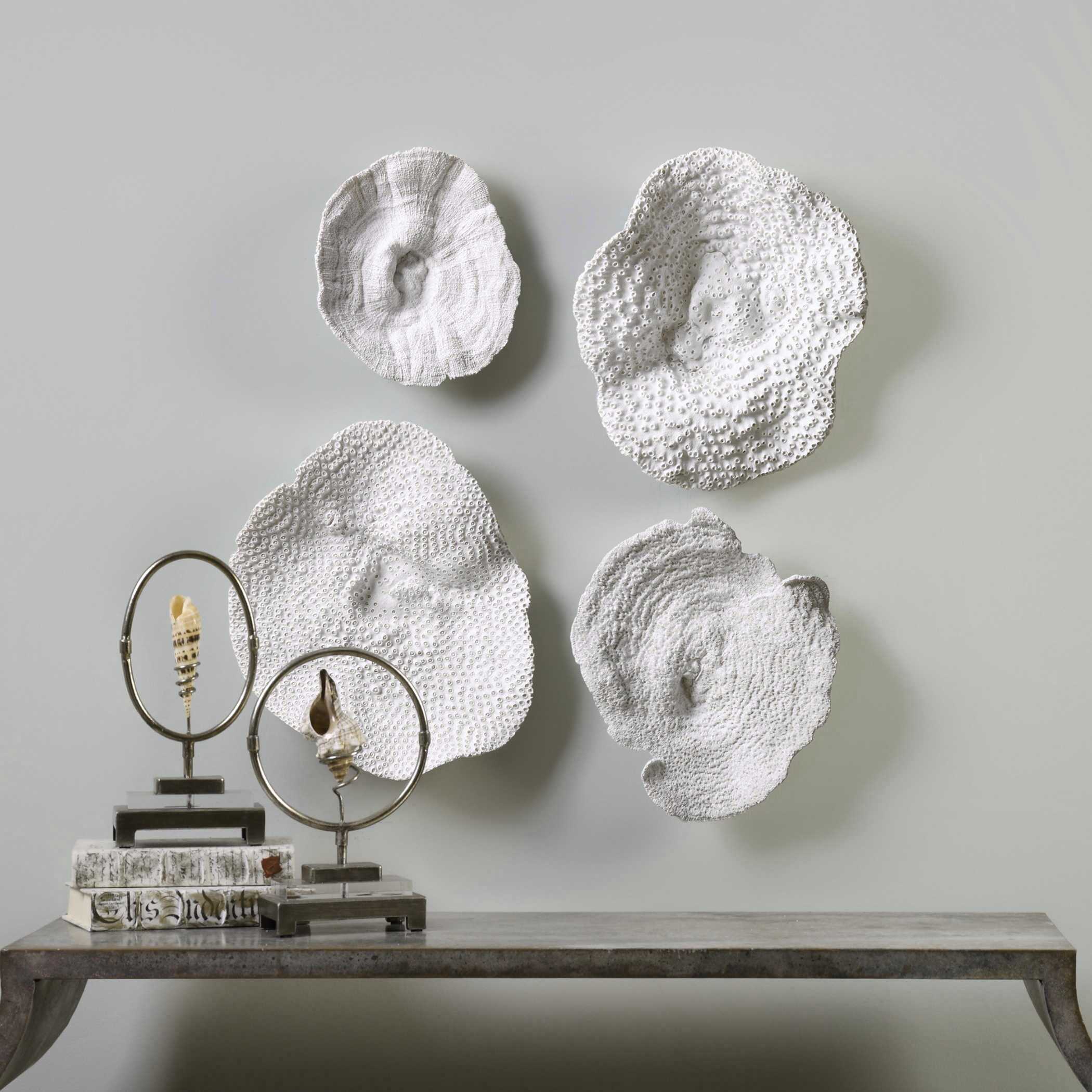 Sea Coral Wall Art Set/4