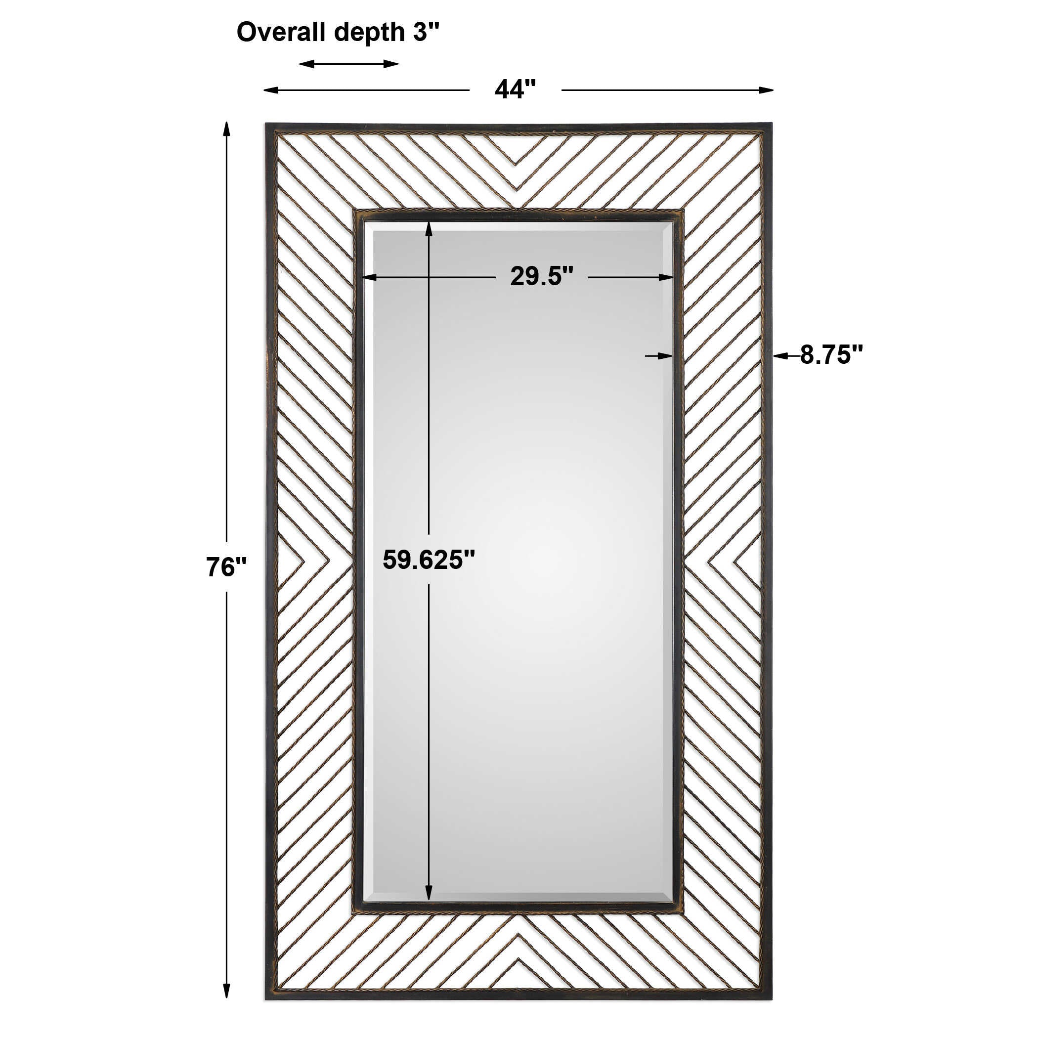 Karel Chevron Mirror