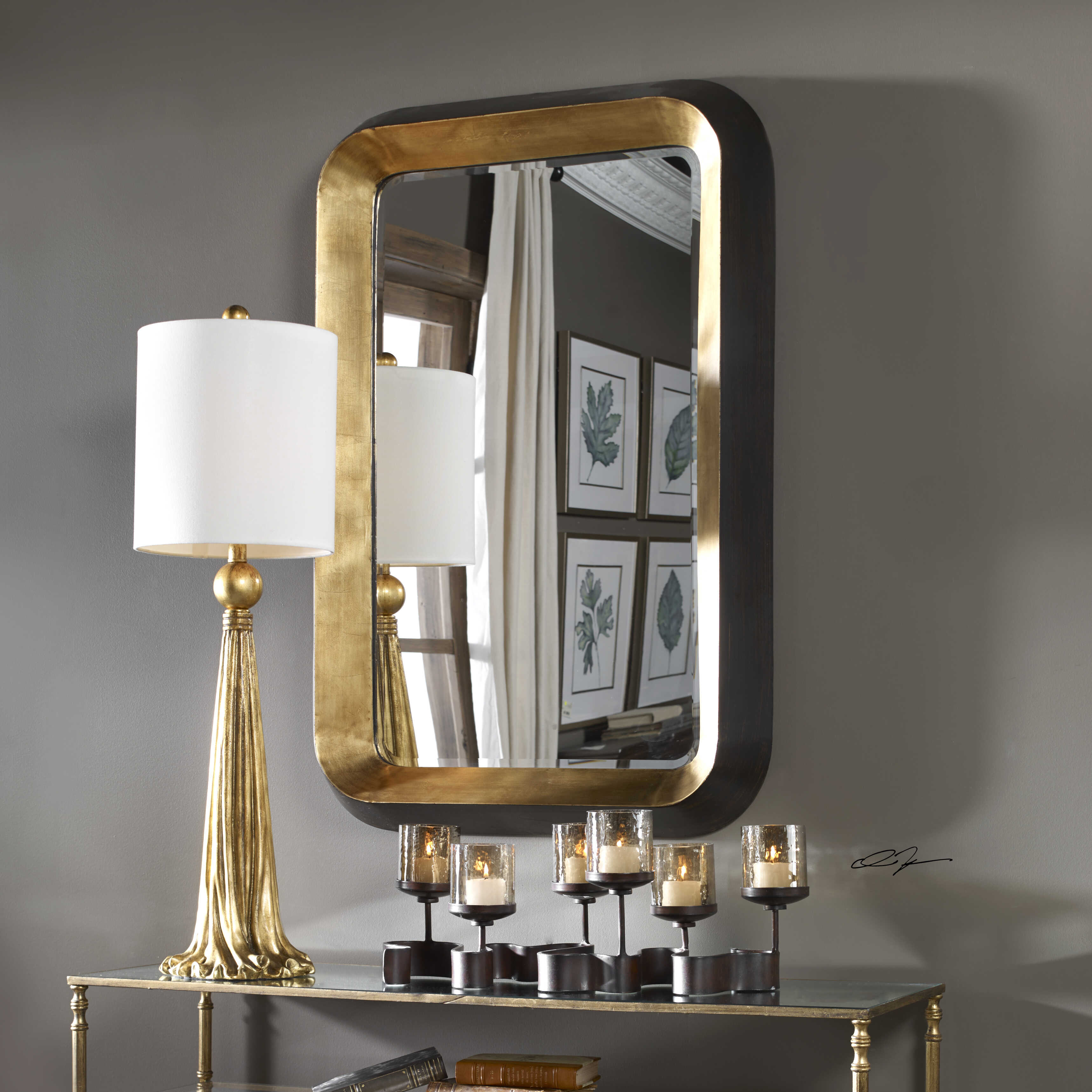 Niva Metallic Wall Mirror