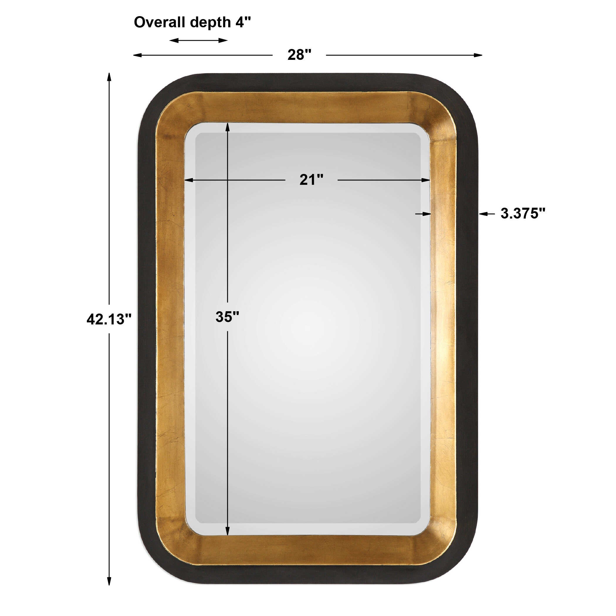 Niva Metallic Wall Mirror