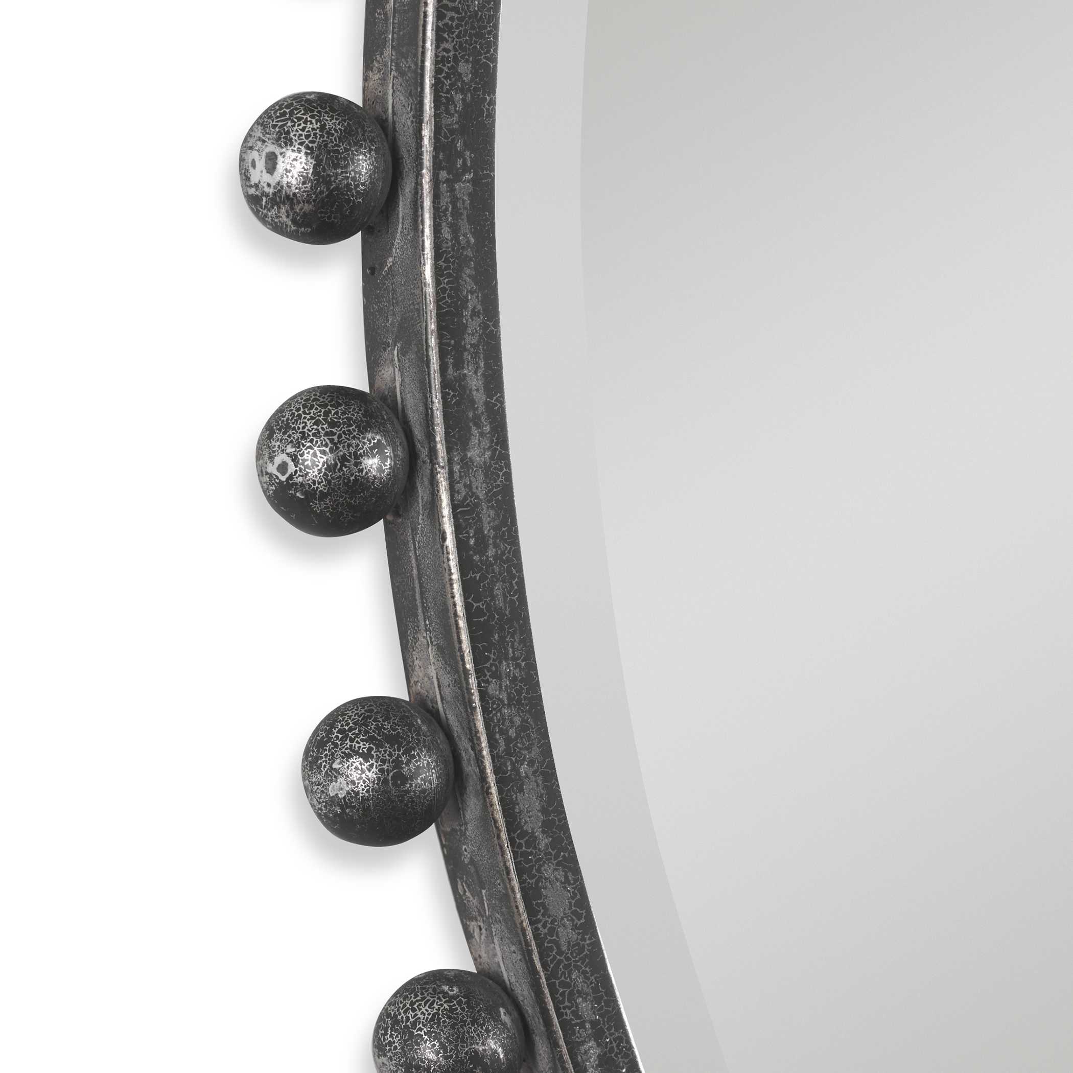 Taza Round Iron Mirror