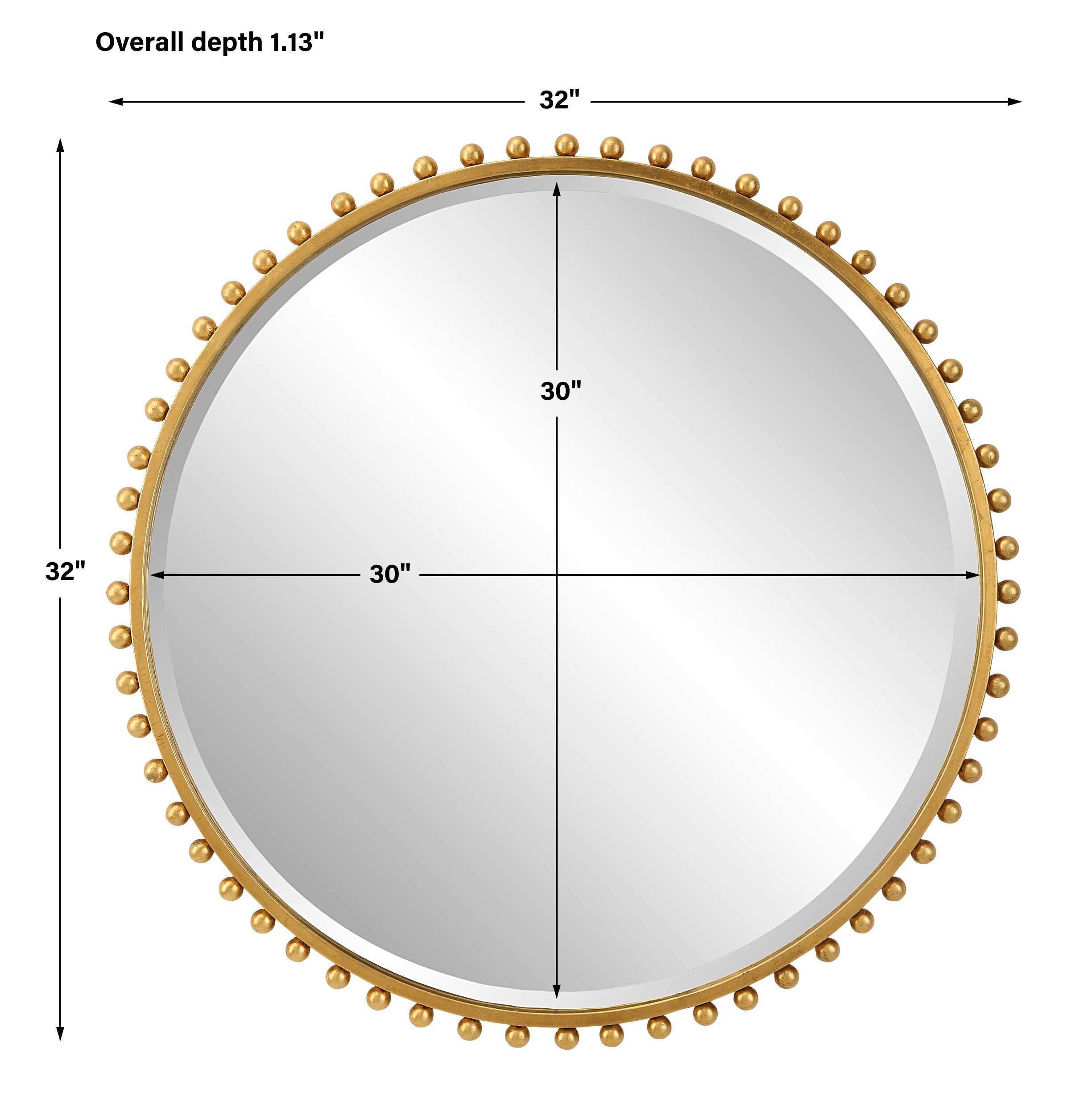 Taza Round Mirror