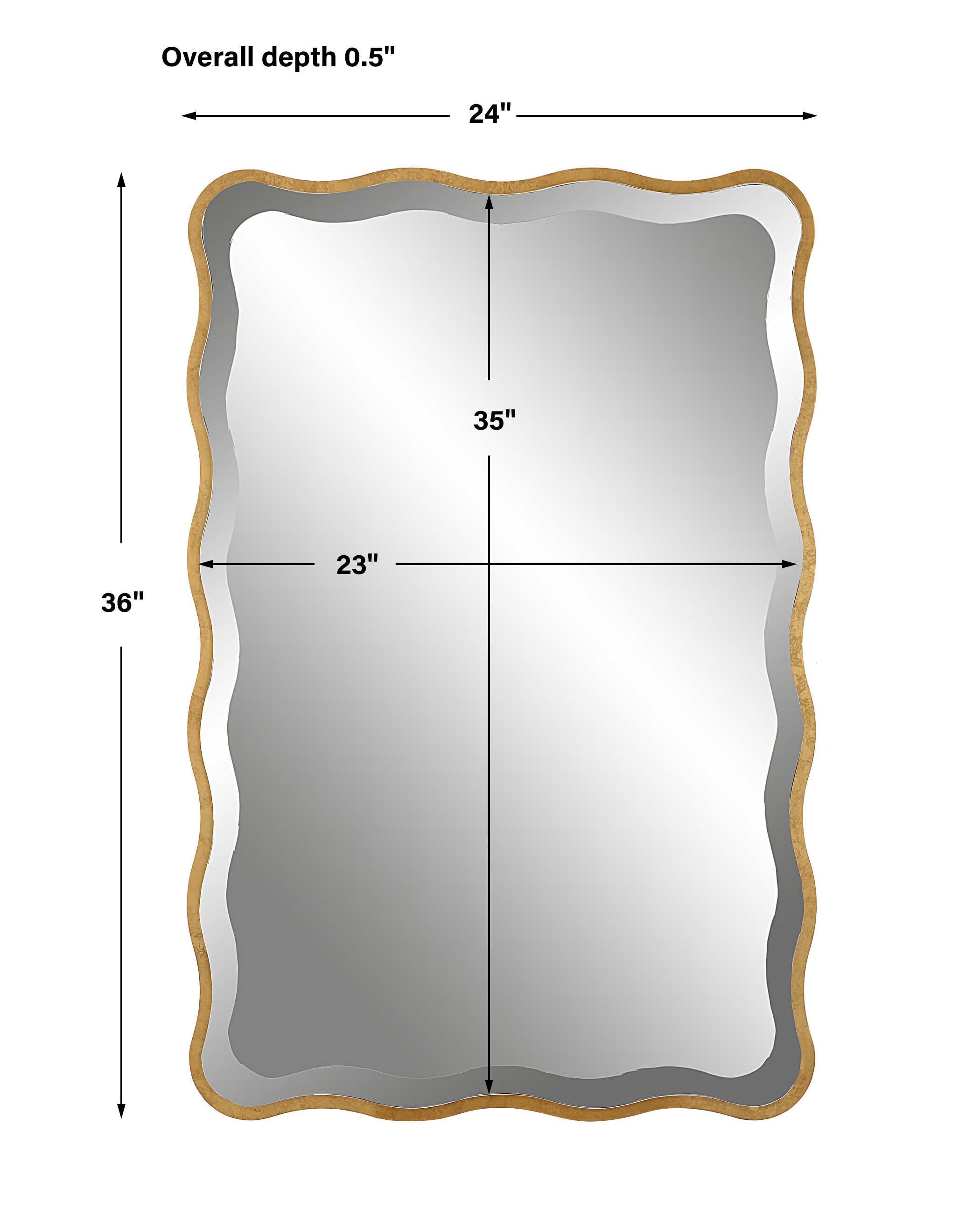 Aneta Scalloped Mirror
