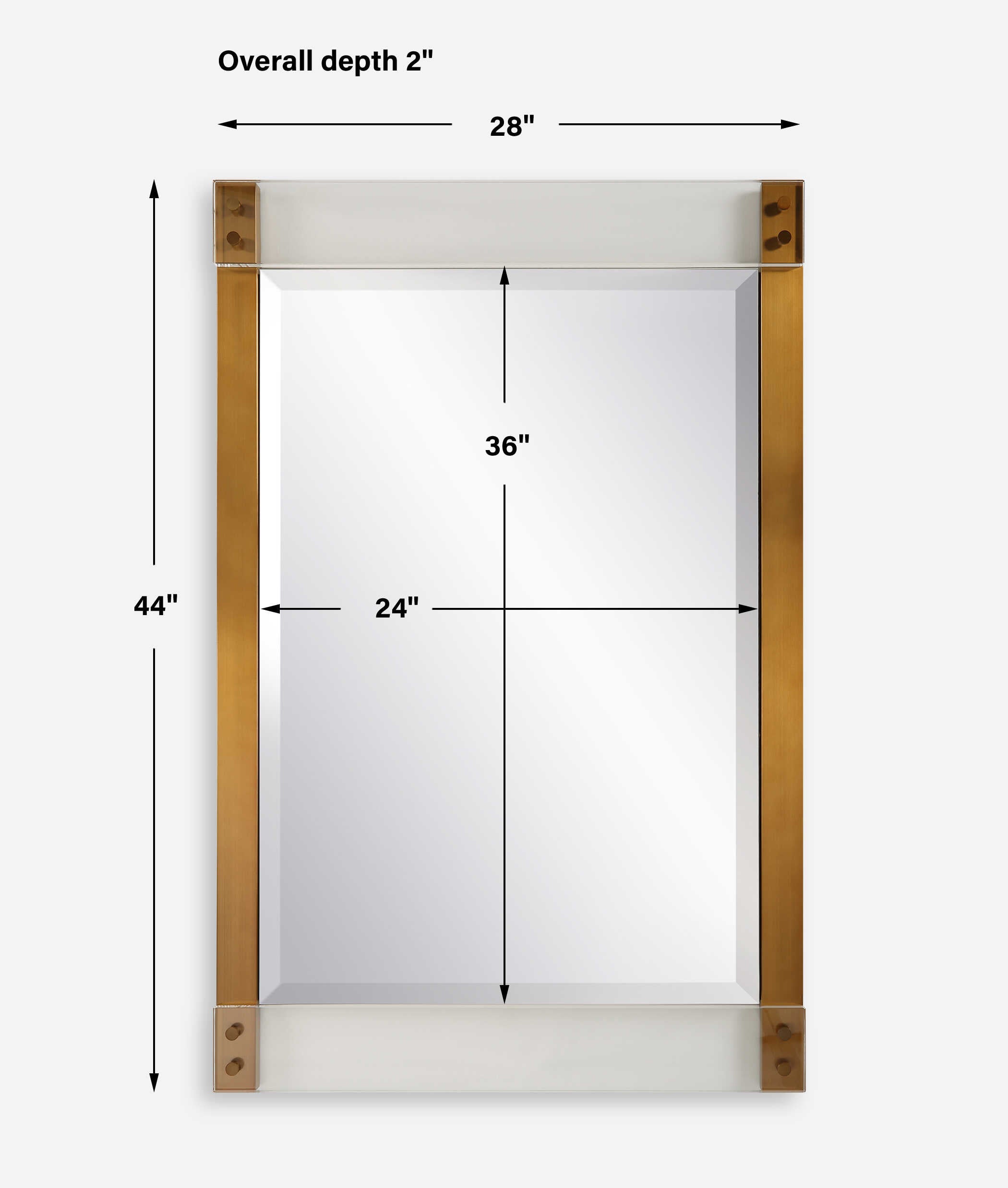 Nera Plated Mirror