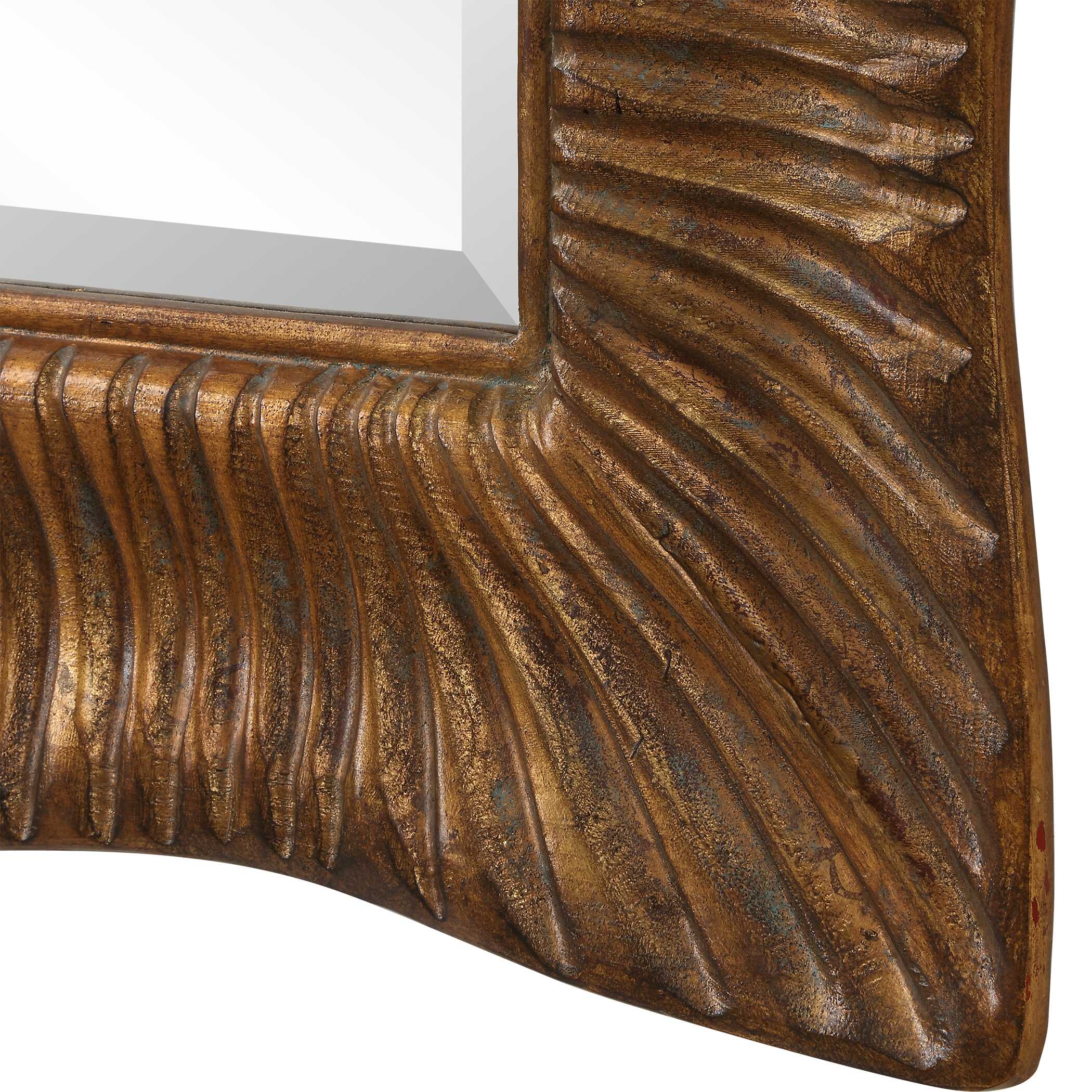 Emerson Scalloped Antique Mirror