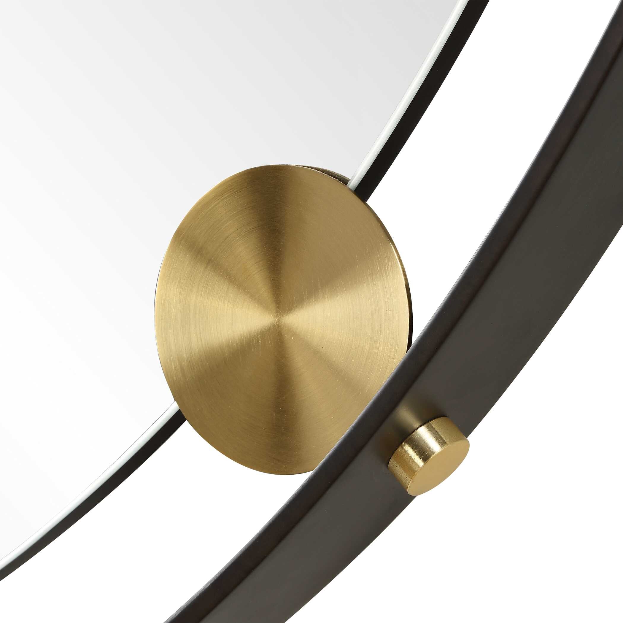 Radius Round Iron Mirror
