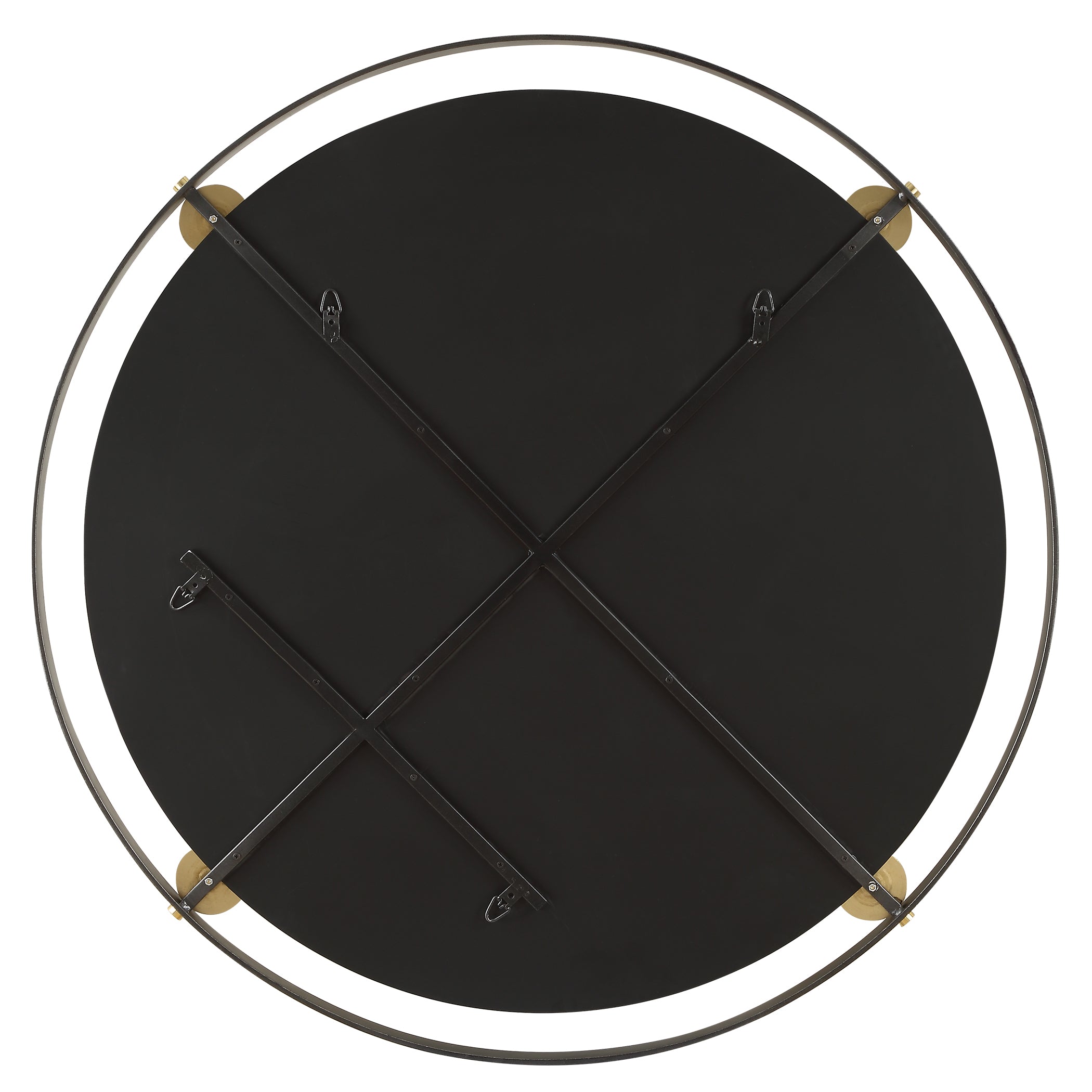 Radius Round Iron Mirror