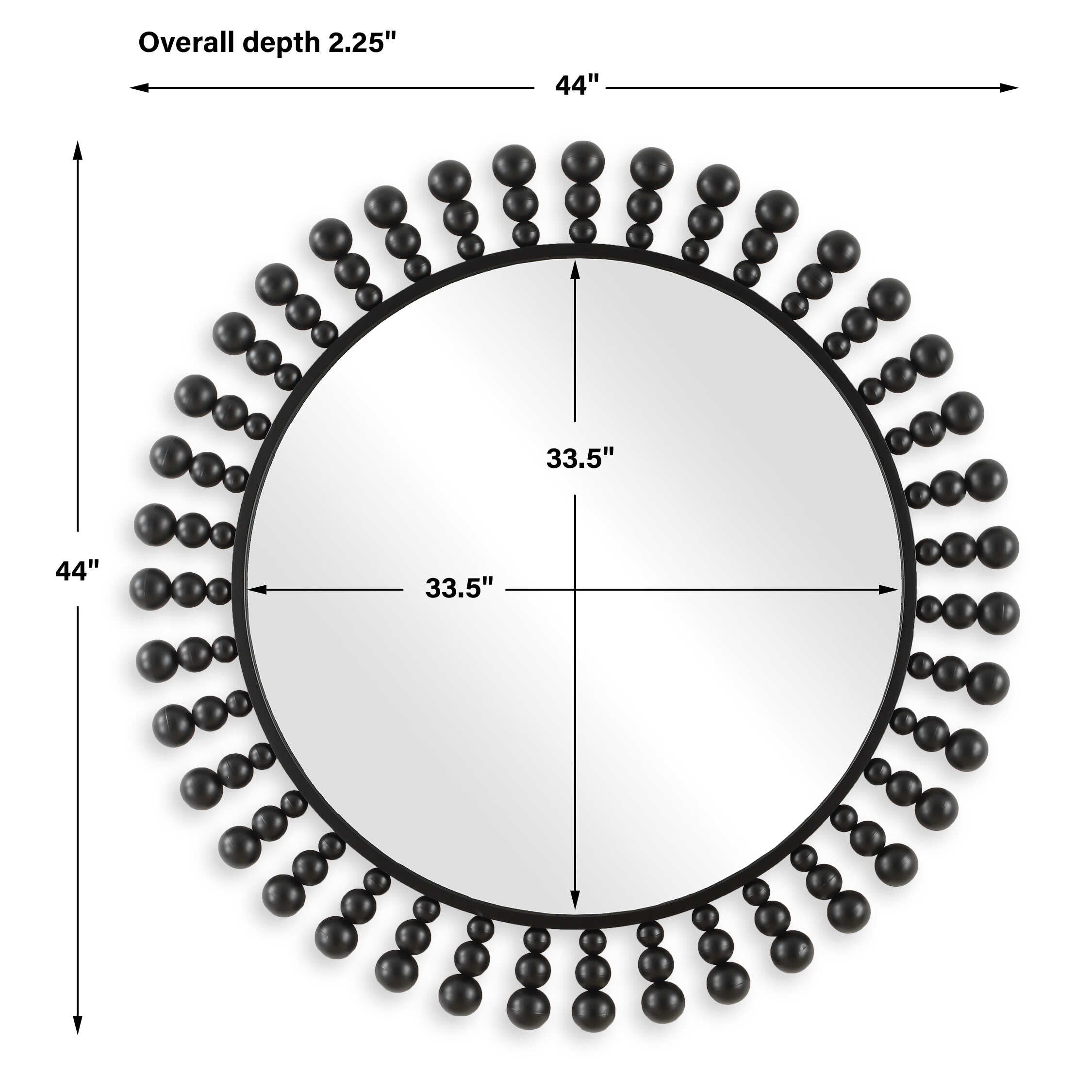 Aziel Round Mirror