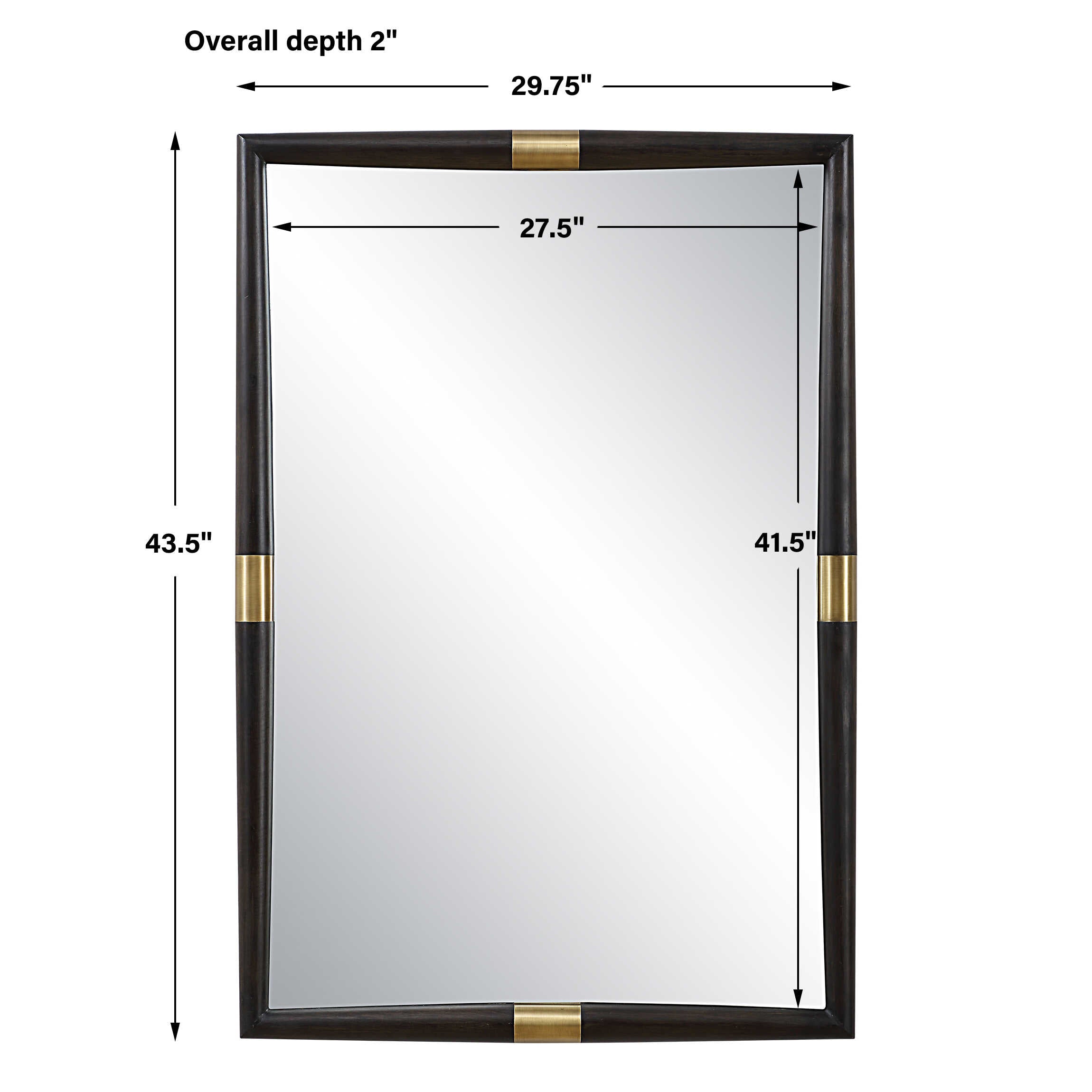 Larkin Dark Wood & Mirror