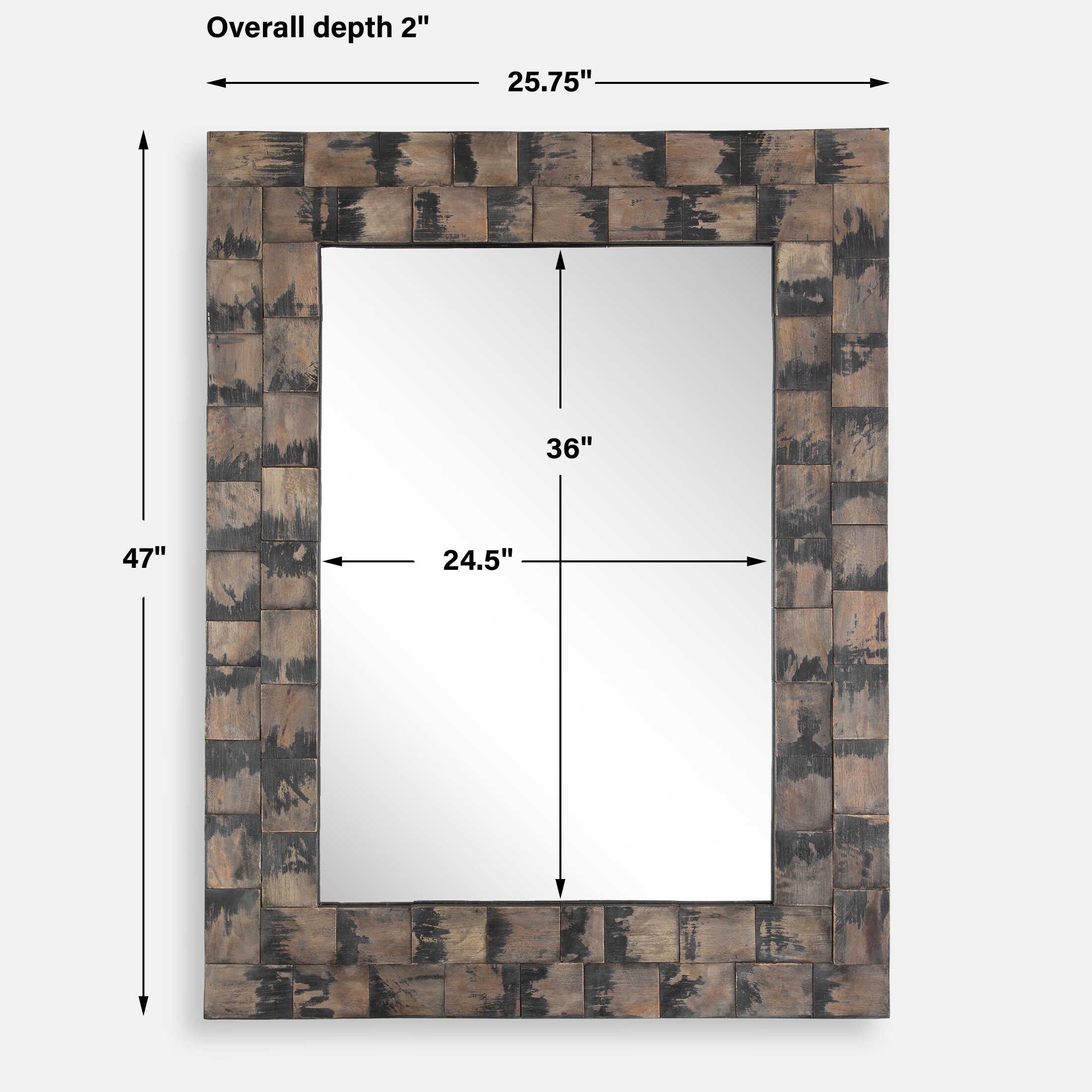 Burke Wooden Mirror