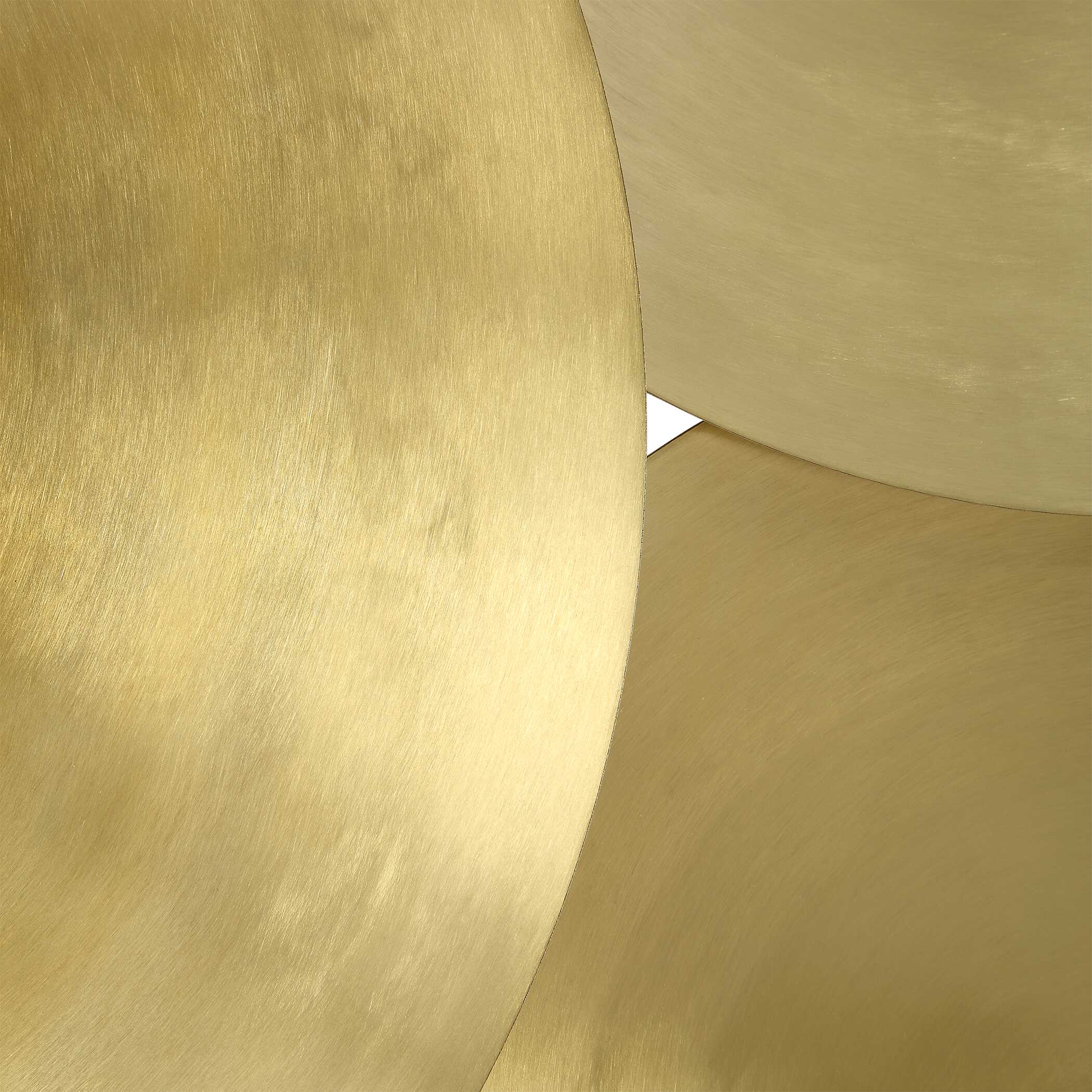 Cymbalic Round Brass Wall Art Set/3
