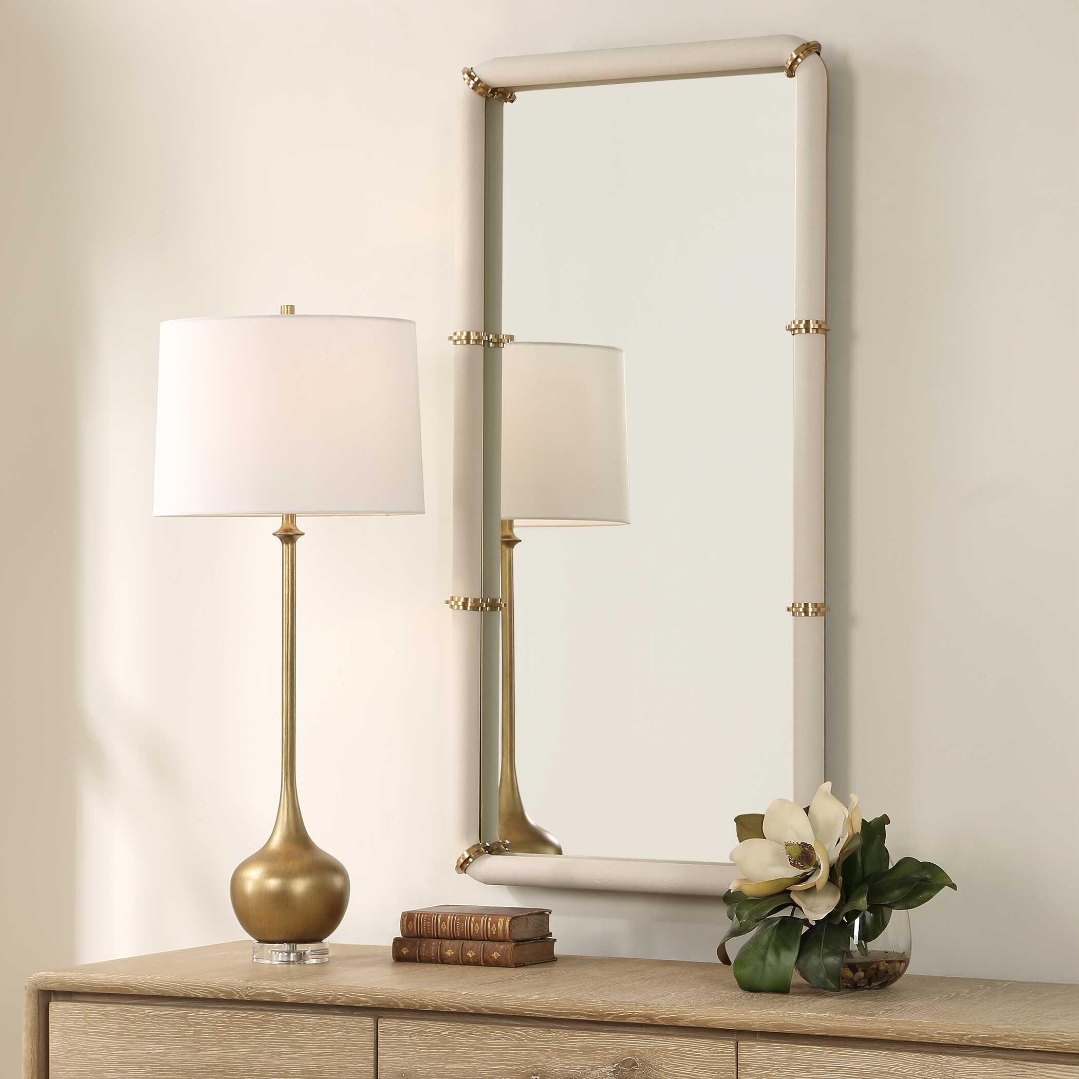 Cyprus Leather Mirror