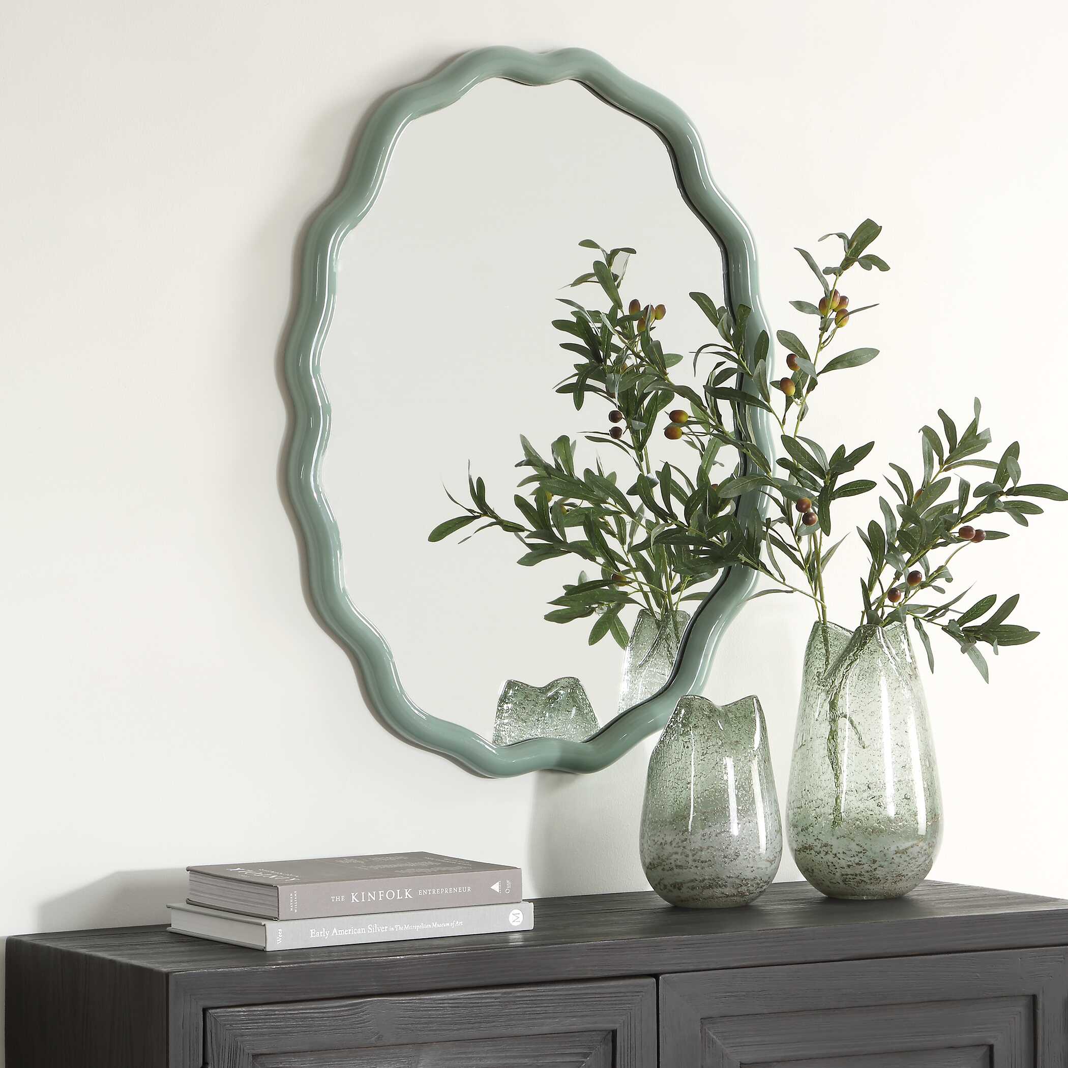 Isly Robin's Egg Oval Mirror