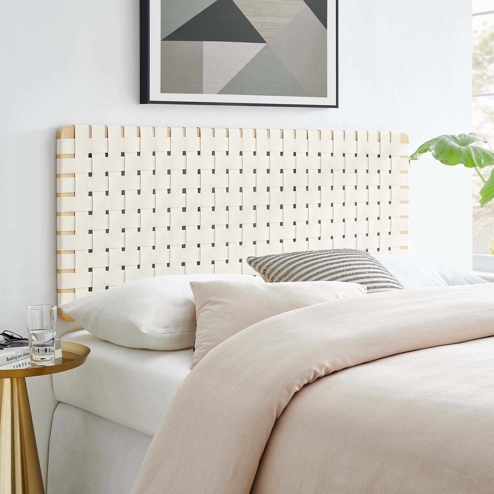 Sparta Weave Vegan Leather Headboard