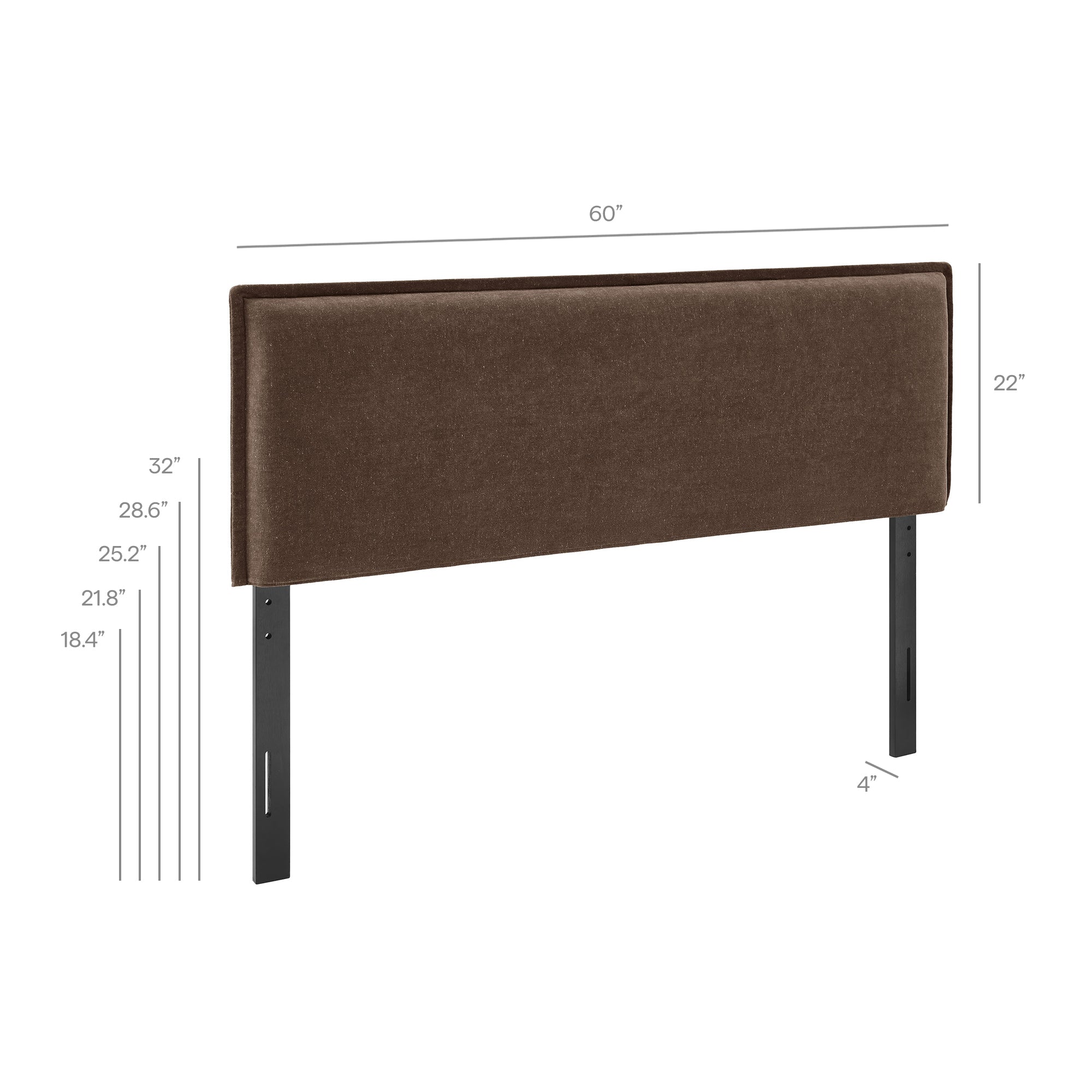 Camille Upholstered Linen Blend Headboard